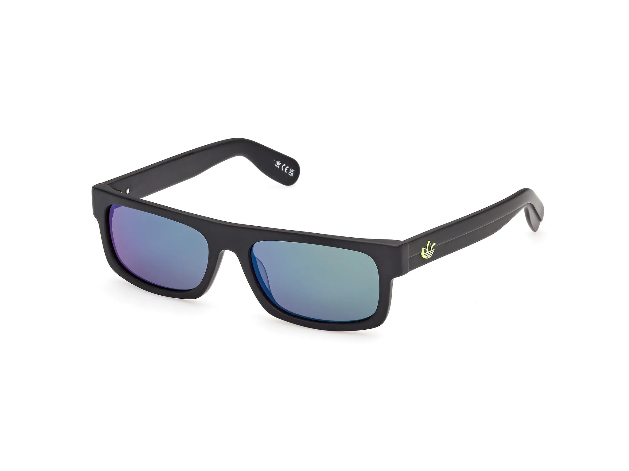 Adidas Sport OR0145 02Q Occhiali da sole Acetato Nero Verde Squadrata Normale - immagine 1