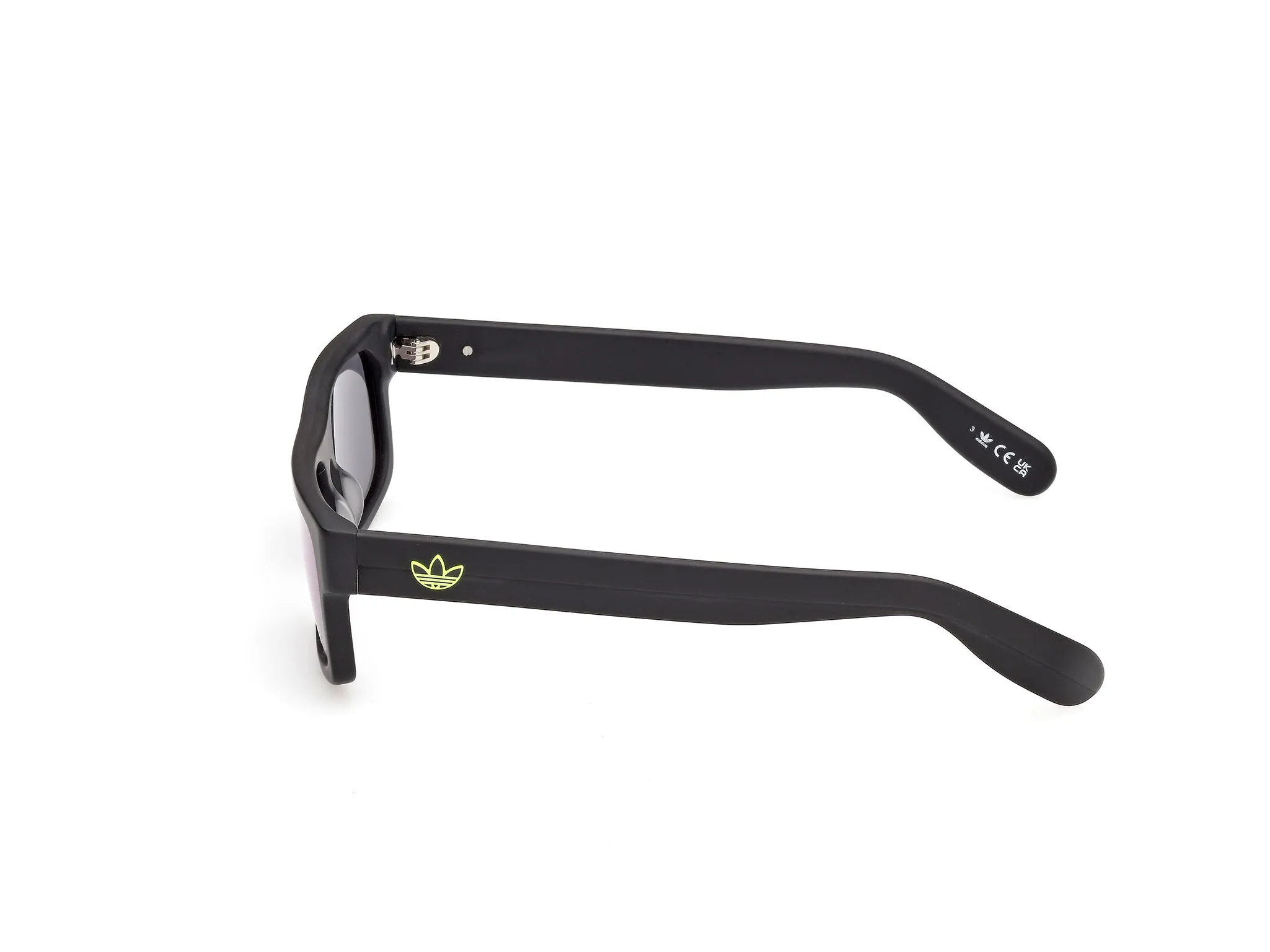Adidas Sport OR0145 02Q Occhiali da sole Acetato Nero Verde Squadrata Normale - immagine 3