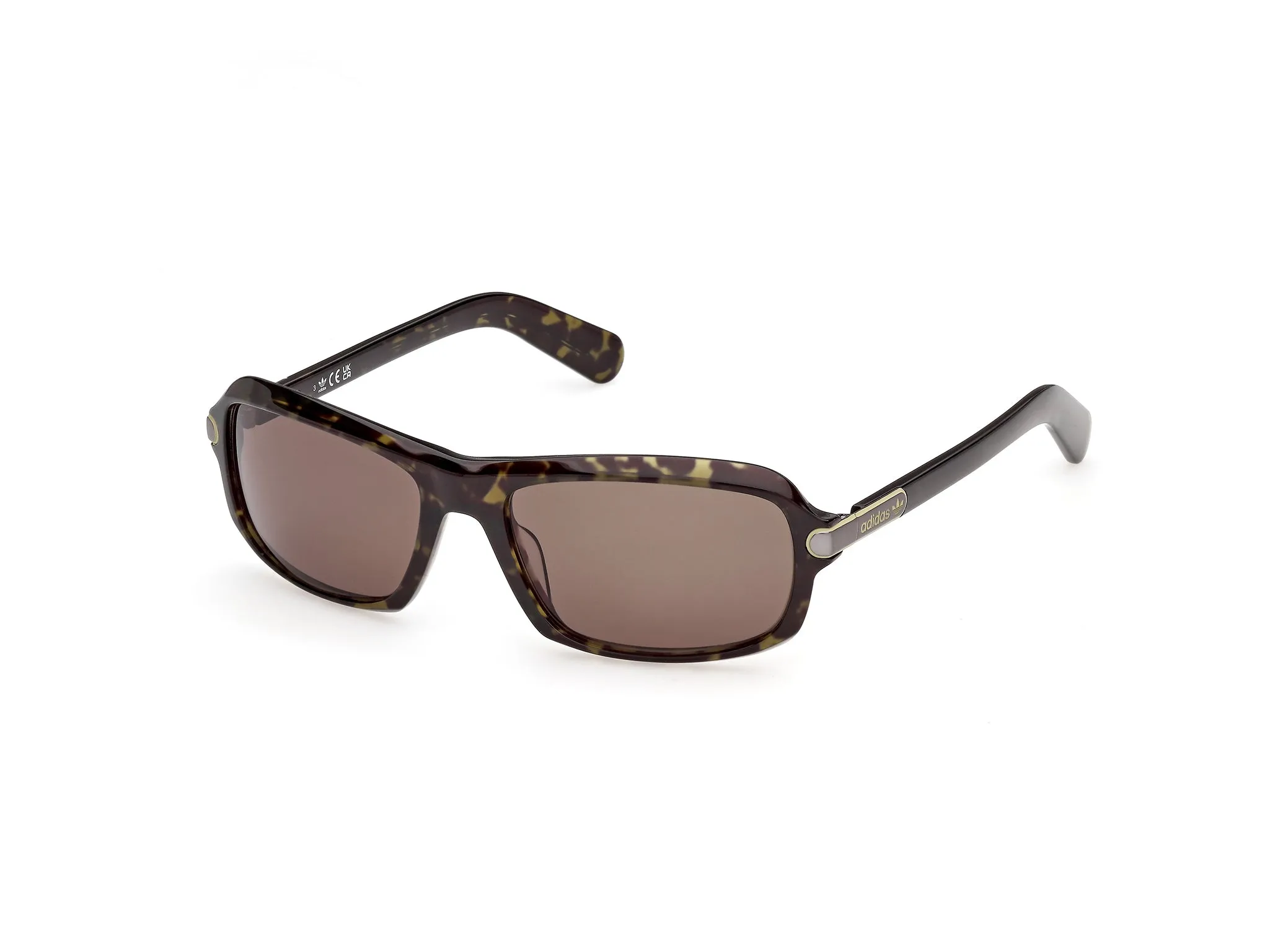 Adidas Sport OR0144 52N Occhiali da sole Acetato Havana Verde Squadrata Normale - immagine 1