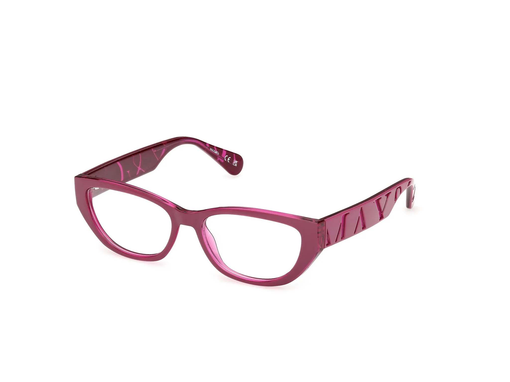 MAX&Co MO5224 075 Montature da vista Iniettato Fucsia Rotonda Normale - immagine 1