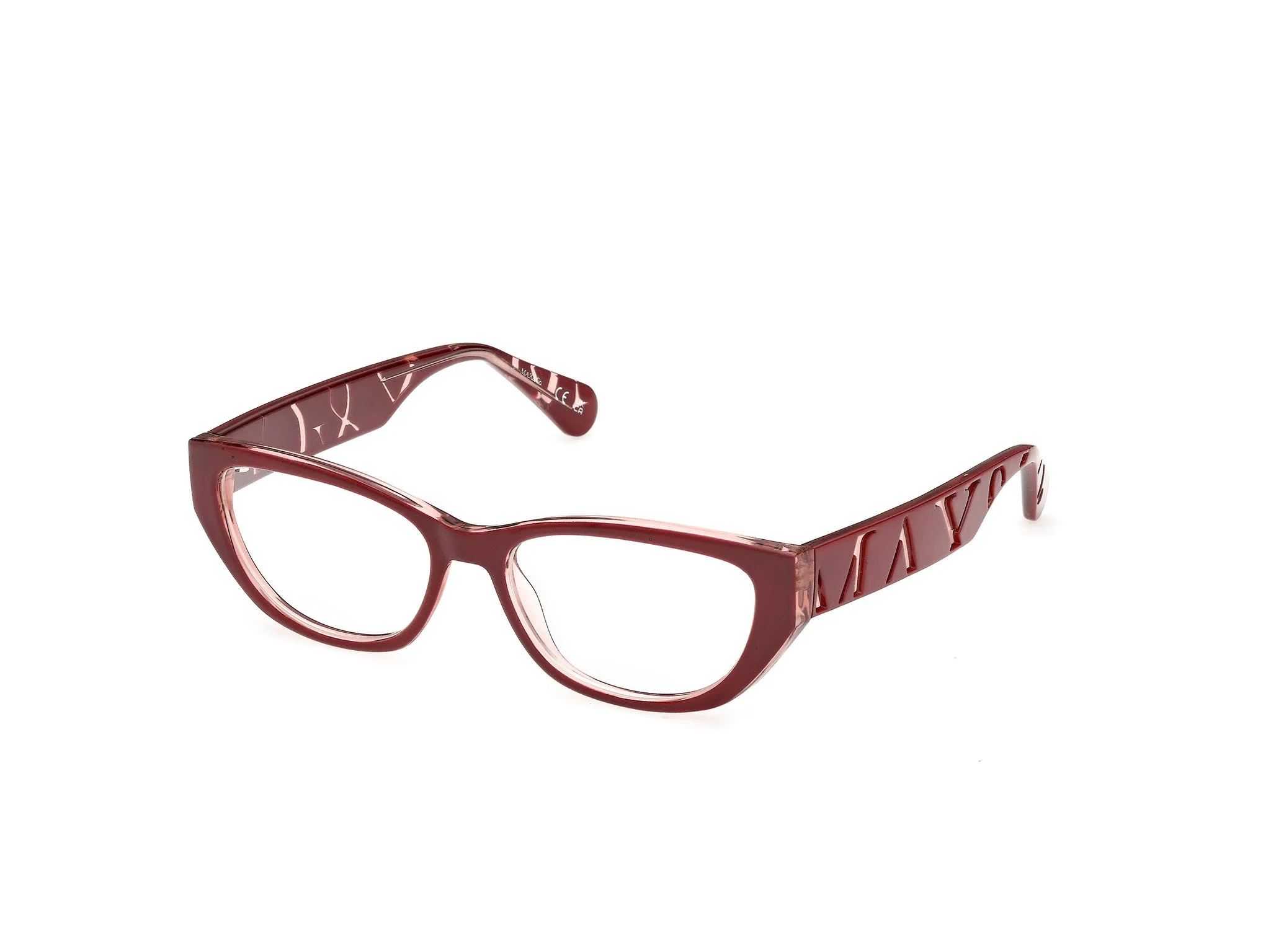 MAX&Co MO5224 066 Montature da vista Iniettato Rosso Rotonda Normale - immagine 1