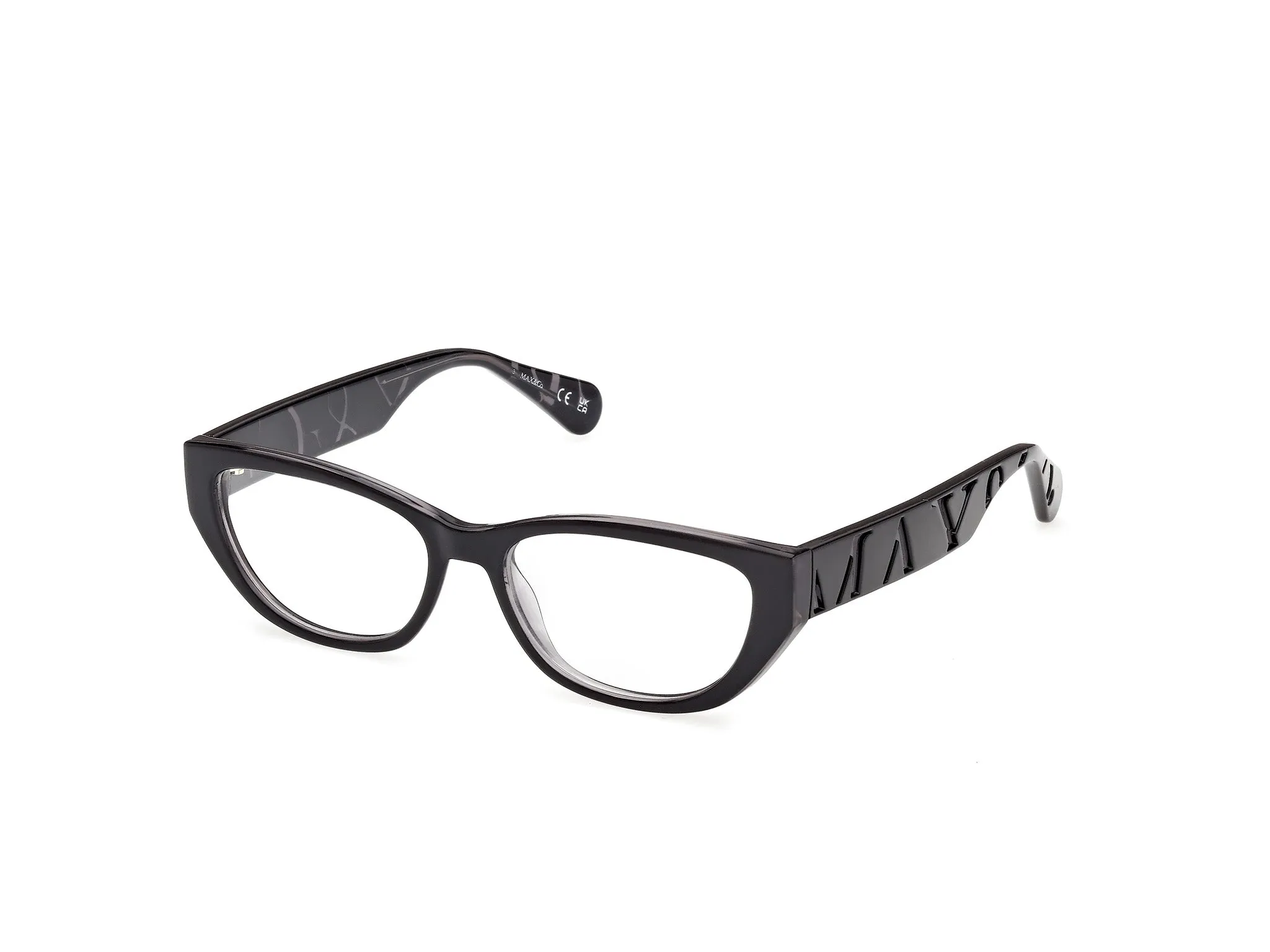 MAX&Co MO5224 001 Montature da vista Iniettato Nero Rotonda Normale - immagine 1
