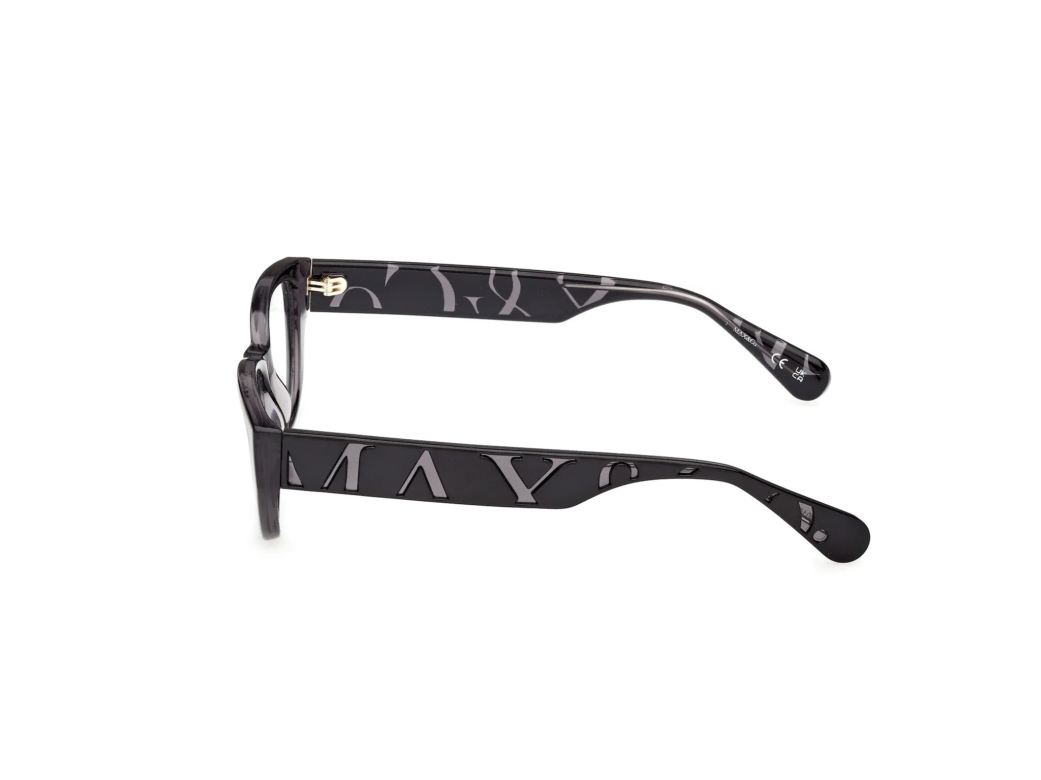 MAX&Co MO5224 001 Montature da vista Iniettato Nero Rotonda Normale - immagine 3