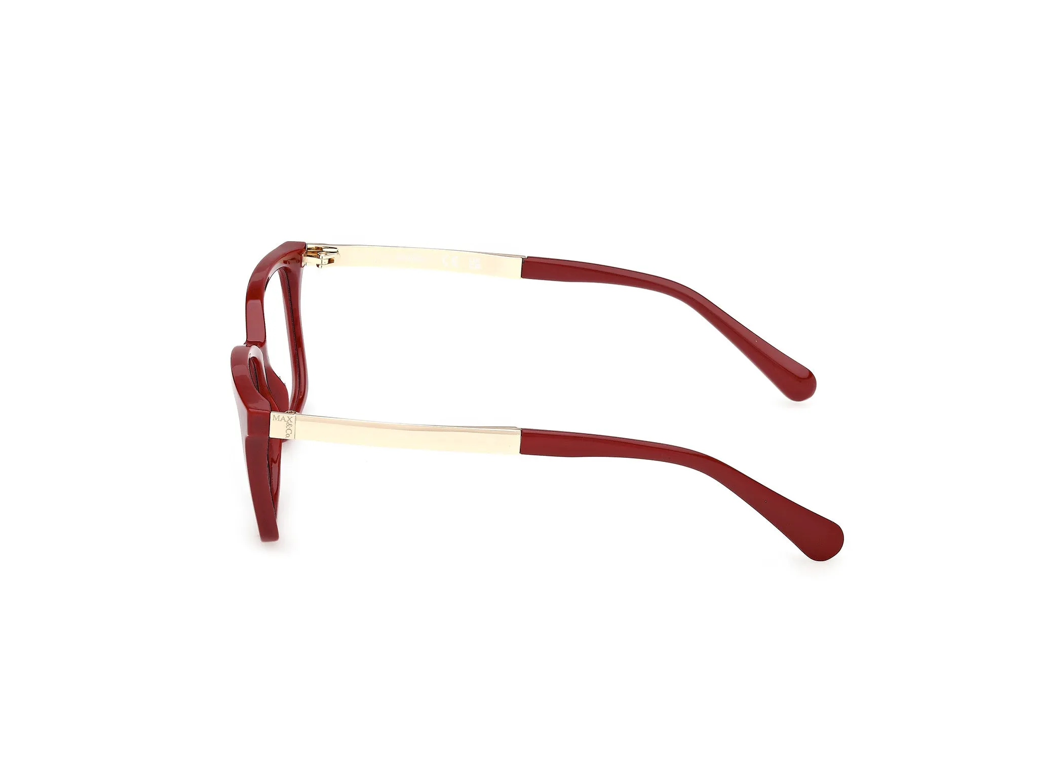 MAX&Co MO5220 066 Montature da vista Iniettato Rosso Squadrata Normale - immagine 3
