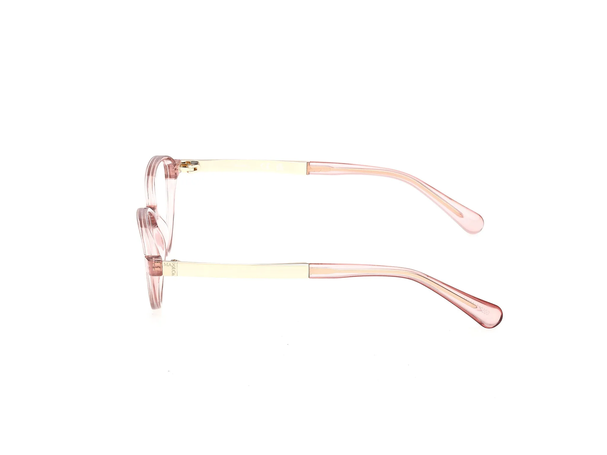 MAX&Co MO5219 072 Montature da vista Iniettato Rosa Rotonda Normale - immagine 3