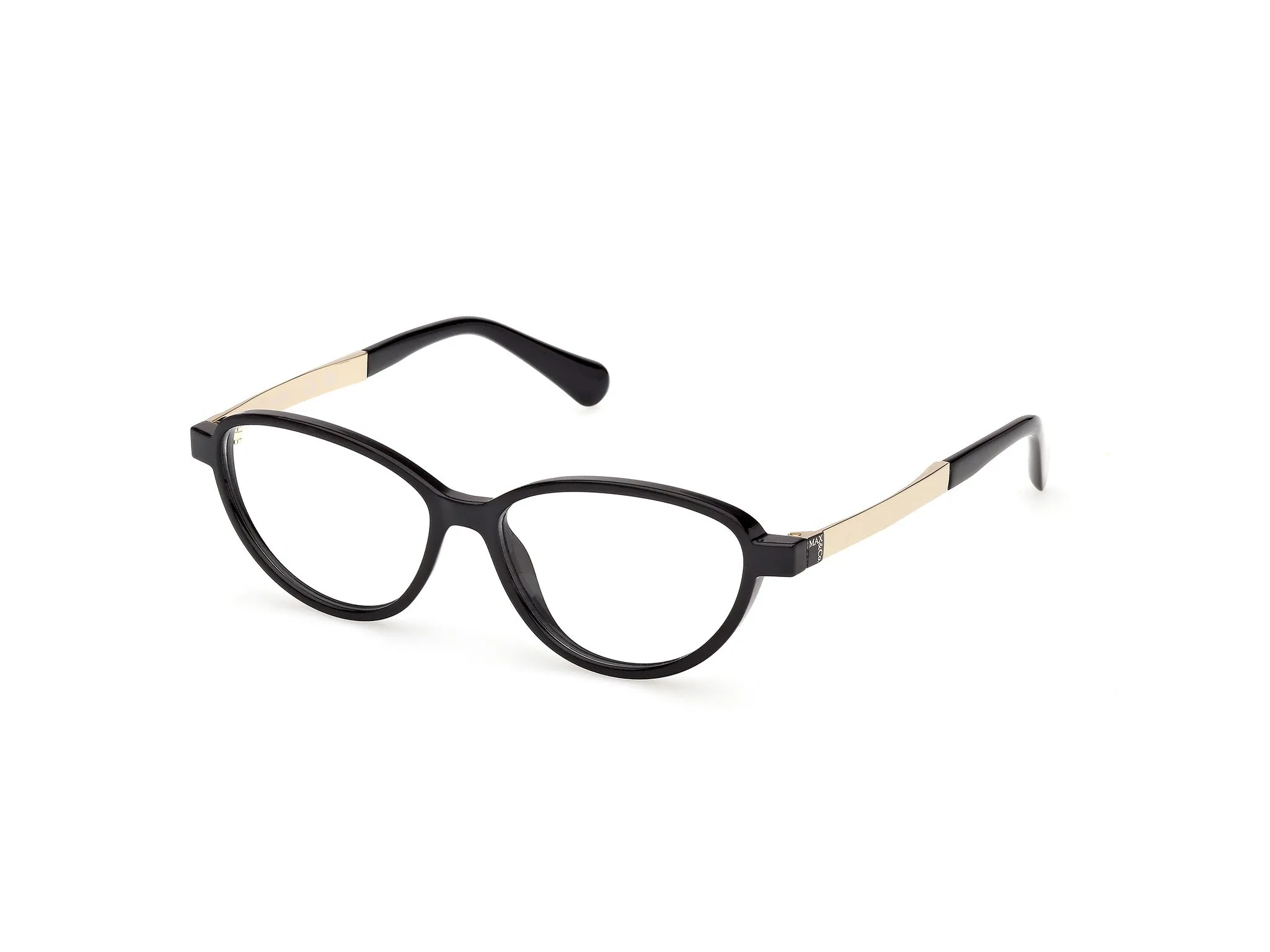 MAX&Co MO5219 001 Montature da vista Iniettato Nero Rotonda Normale - immagine 1