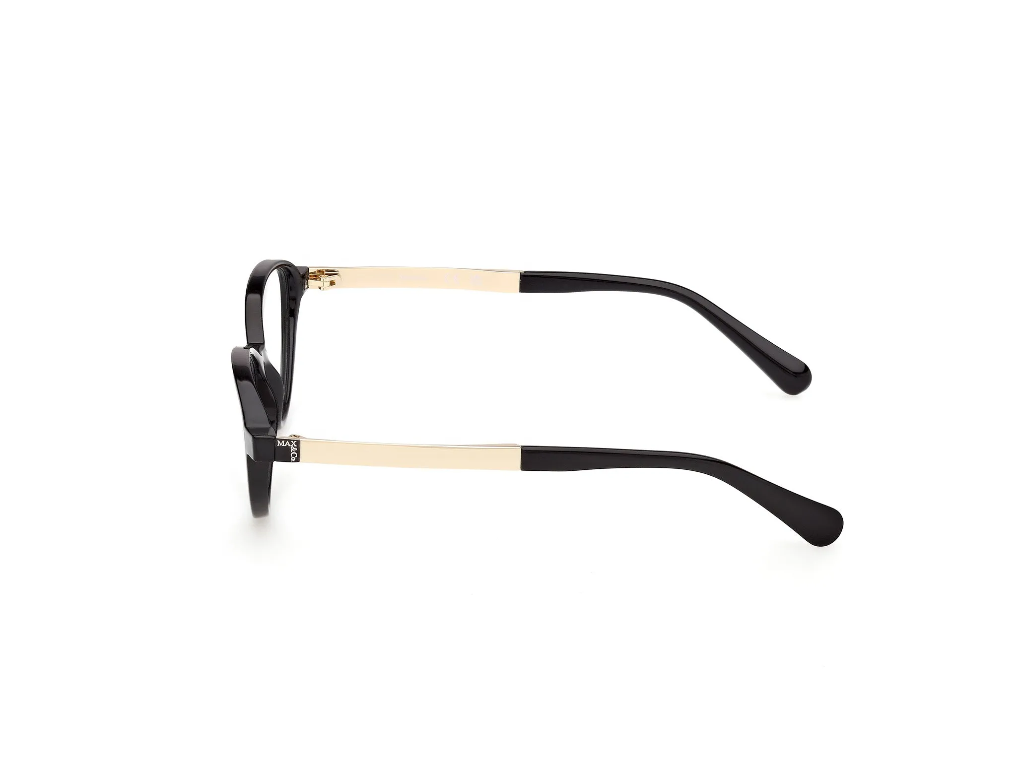 MAX&Co MO5219 001 Montature da vista Iniettato Nero Rotonda Normale - immagine 3