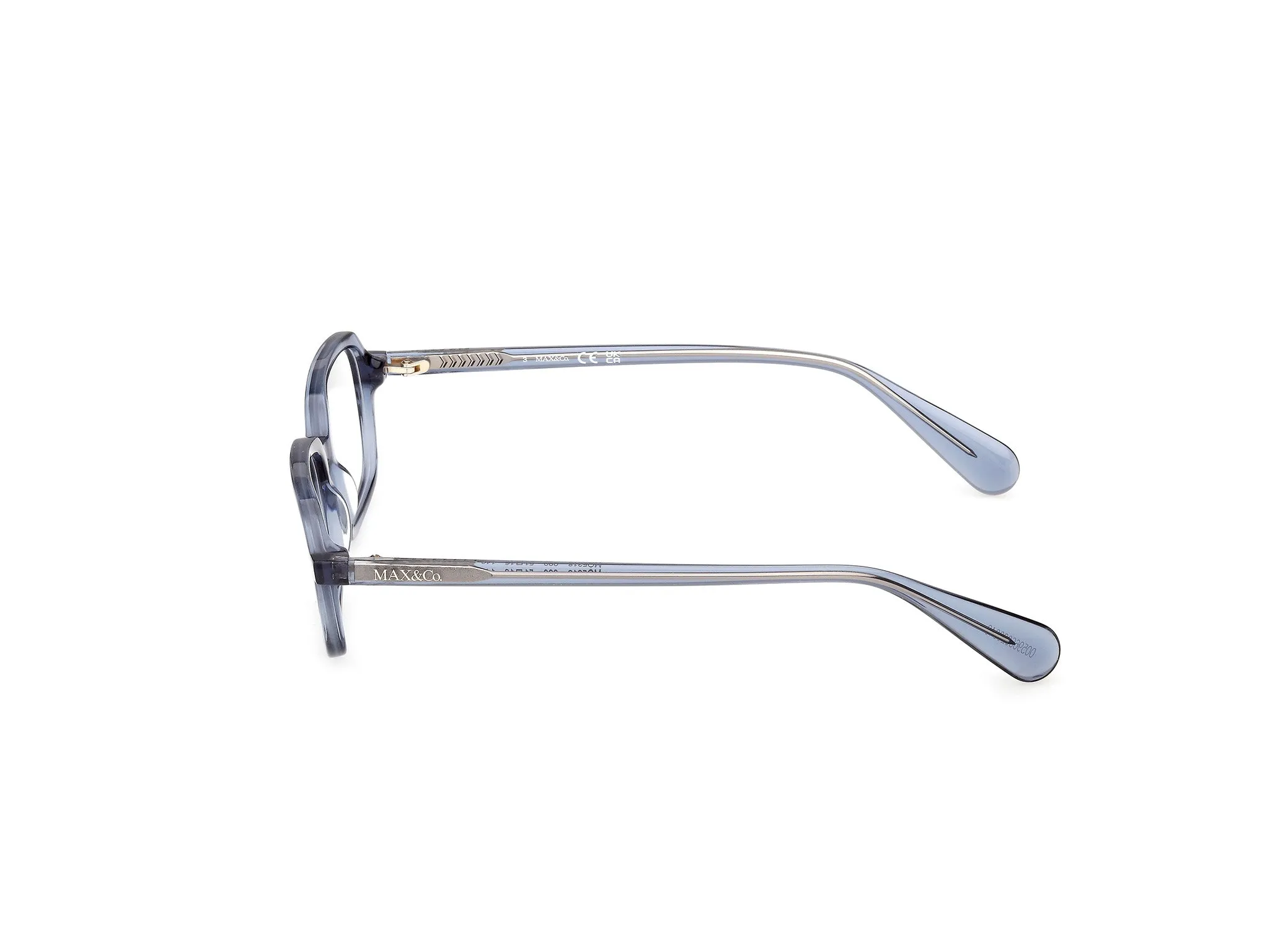 MAX&Co MO5218 090 Montature da vista Acetato Blu Squadrata Normale - immagine 3