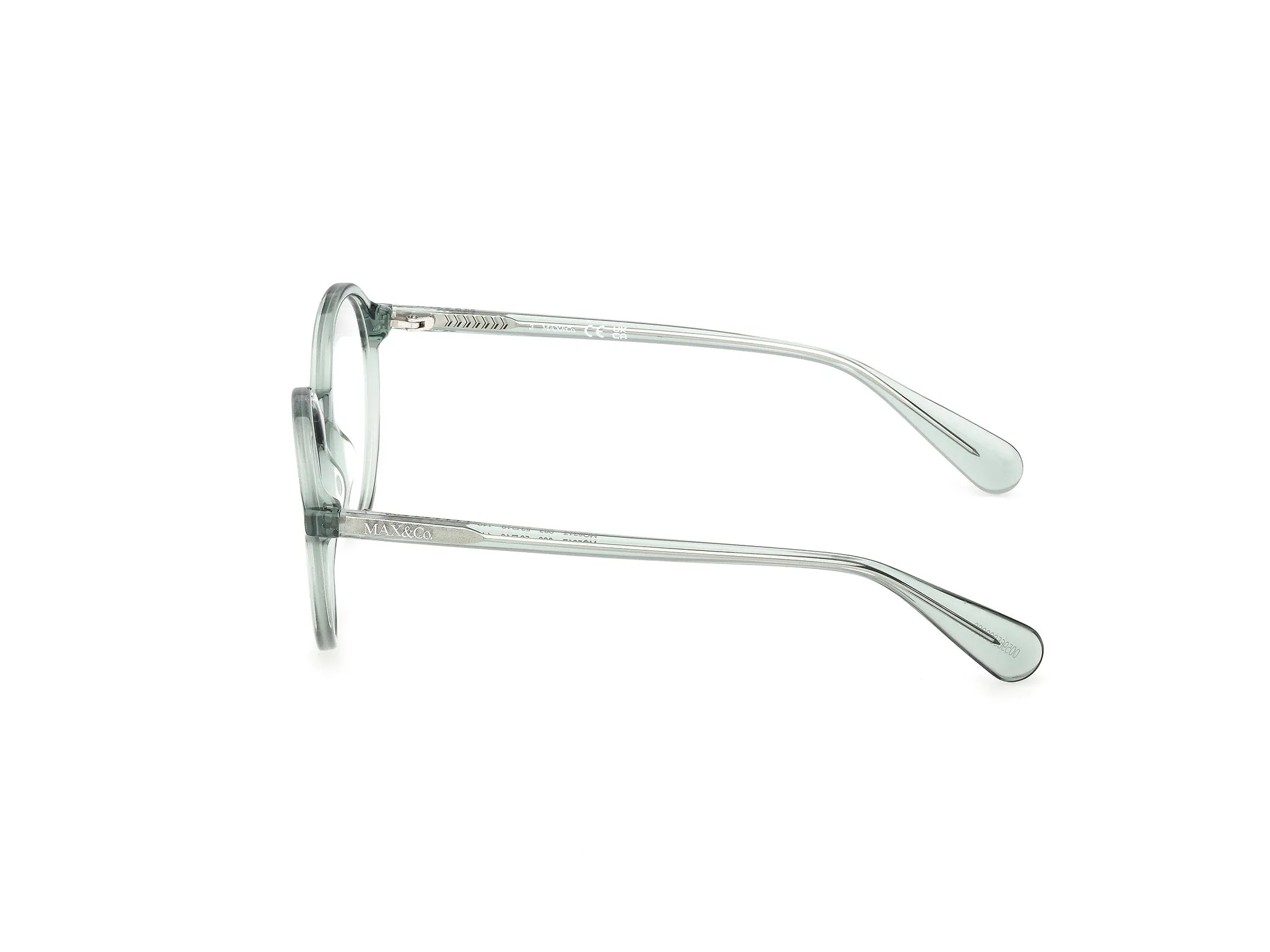 MAX&Co MO5217 093 Montature da vista Acetato Verde Rotonda Normale - immagine 3