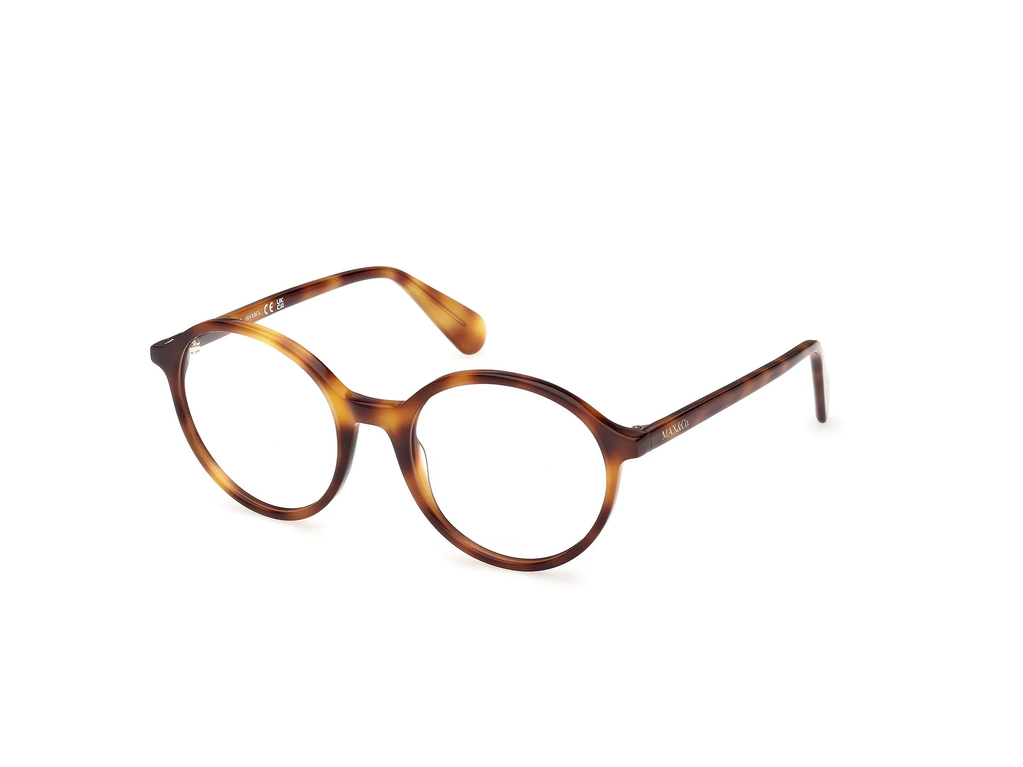 MAX&Co MO5217 052 Montature da vista Acetato Havana Rotonda Normale - immagine 1