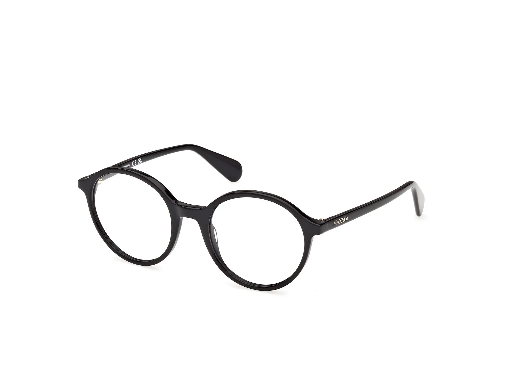 MAX&Co MO5217 001 Montature da vista Acetato Nero Rotonda Normale - immagine 1