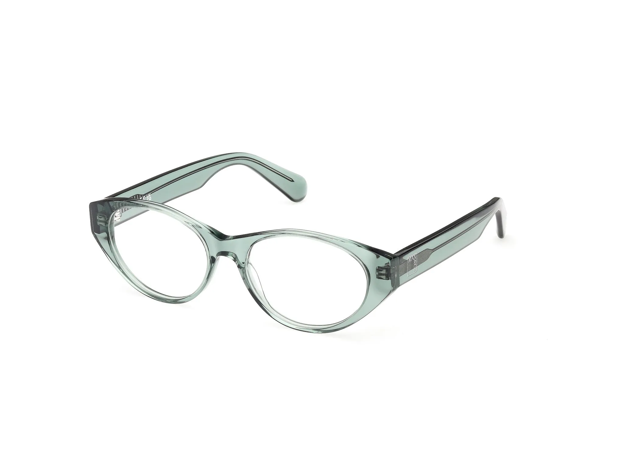 MAX&Co MO5214 093 Montature da vista Acetato Verde Rotonda Normale - immagine 1