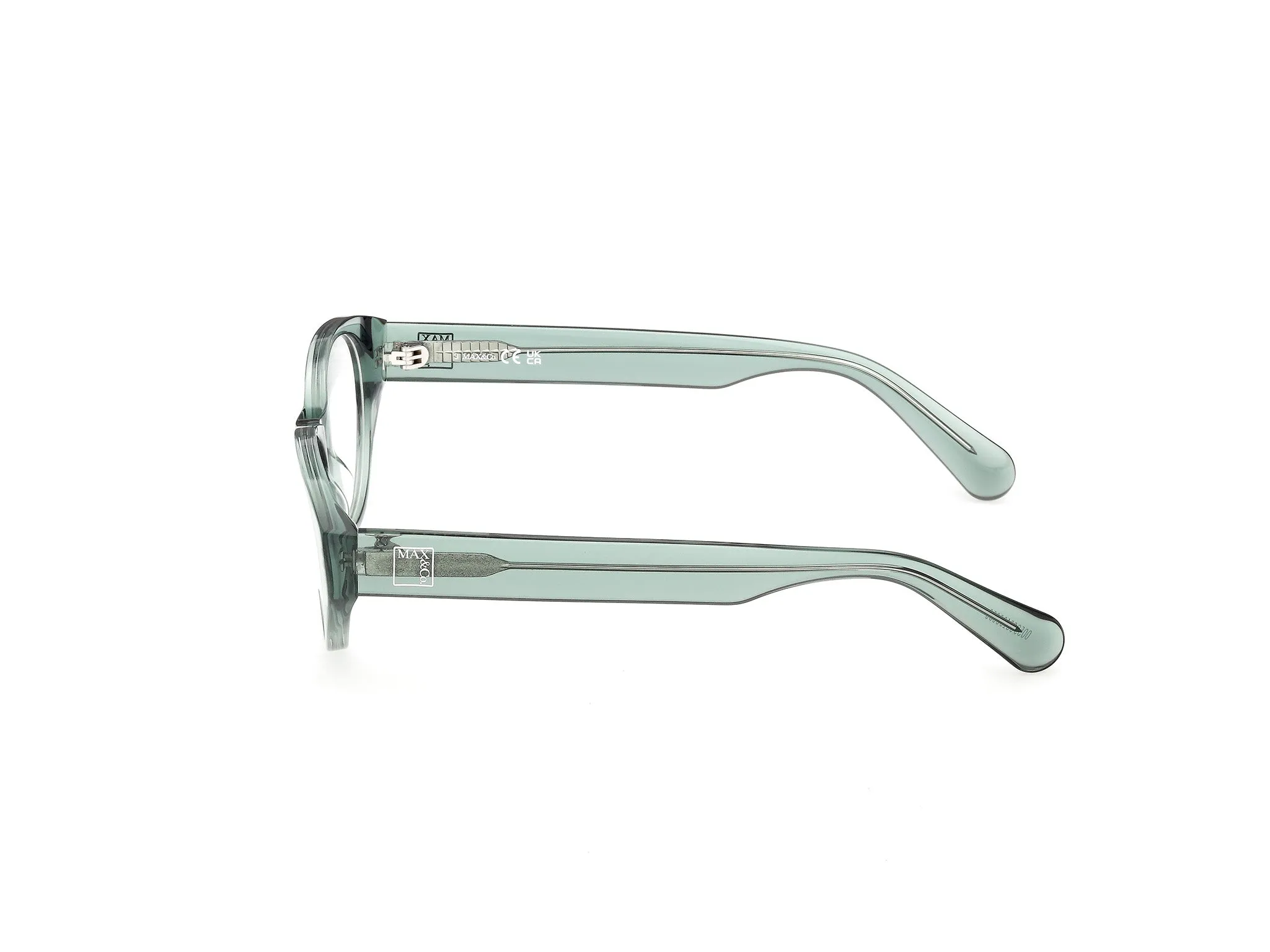 MAX&Co MO5214 093 Montature da vista Acetato Verde Rotonda Normale - immagine 3