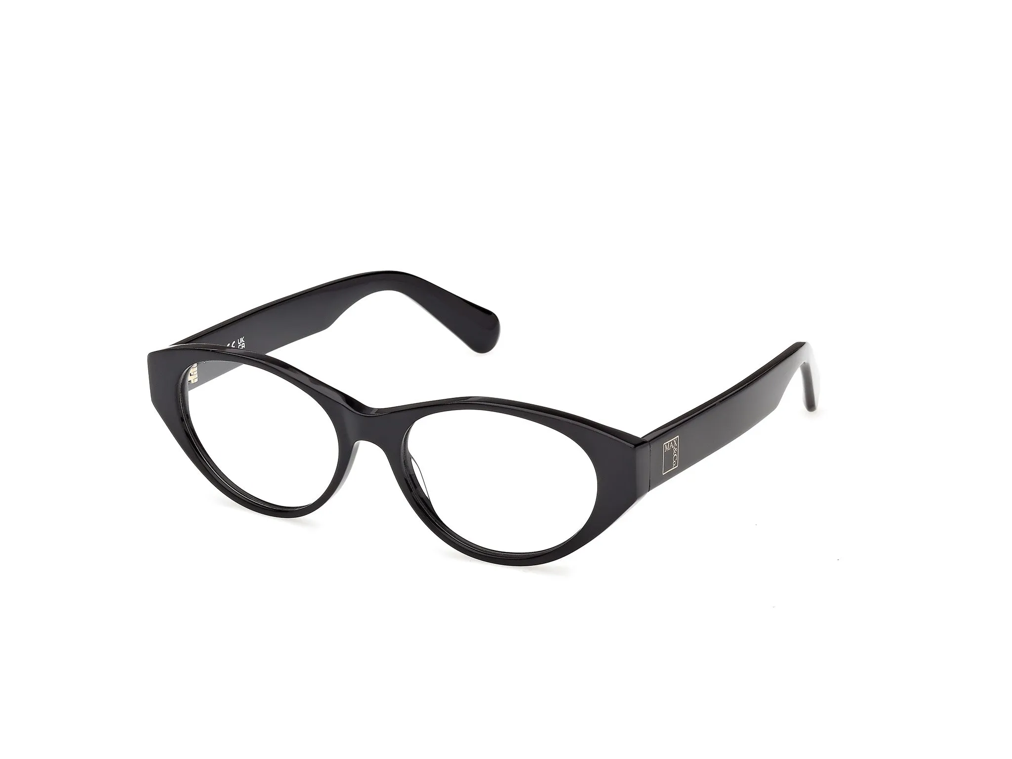 MAX&Co MO5214 001 Montature da vista Acetato Nero Rotonda Normale - immagine 1