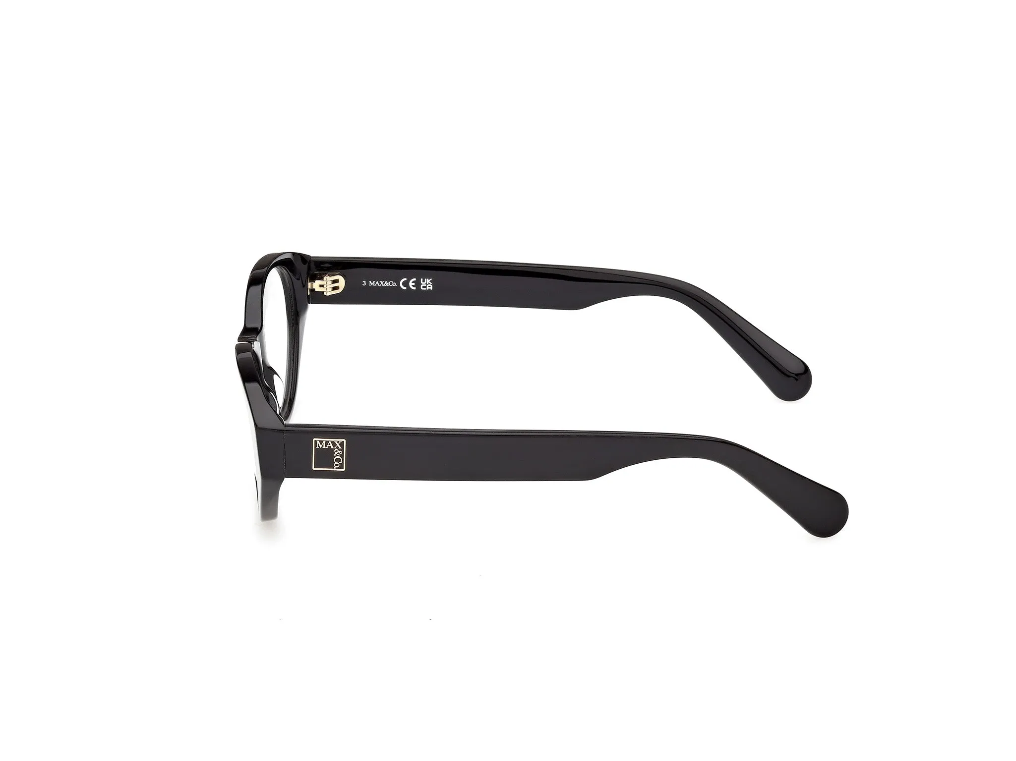 MAX&Co MO5214 001 Montature da vista Acetato Nero Rotonda Normale - immagine 3