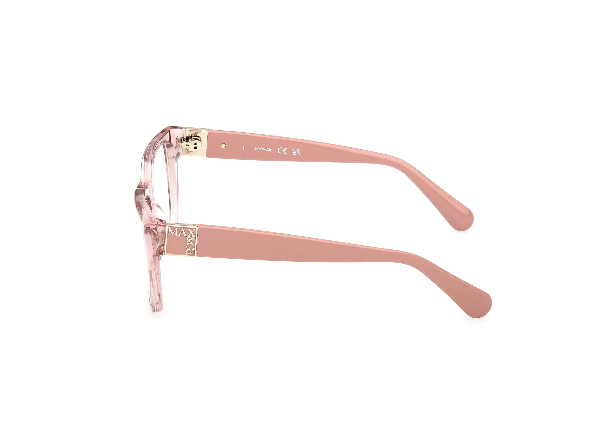 MAX&Co MO5213 072 Montature da vista Acetato Rosa Squadrata Normale - immagine 3
