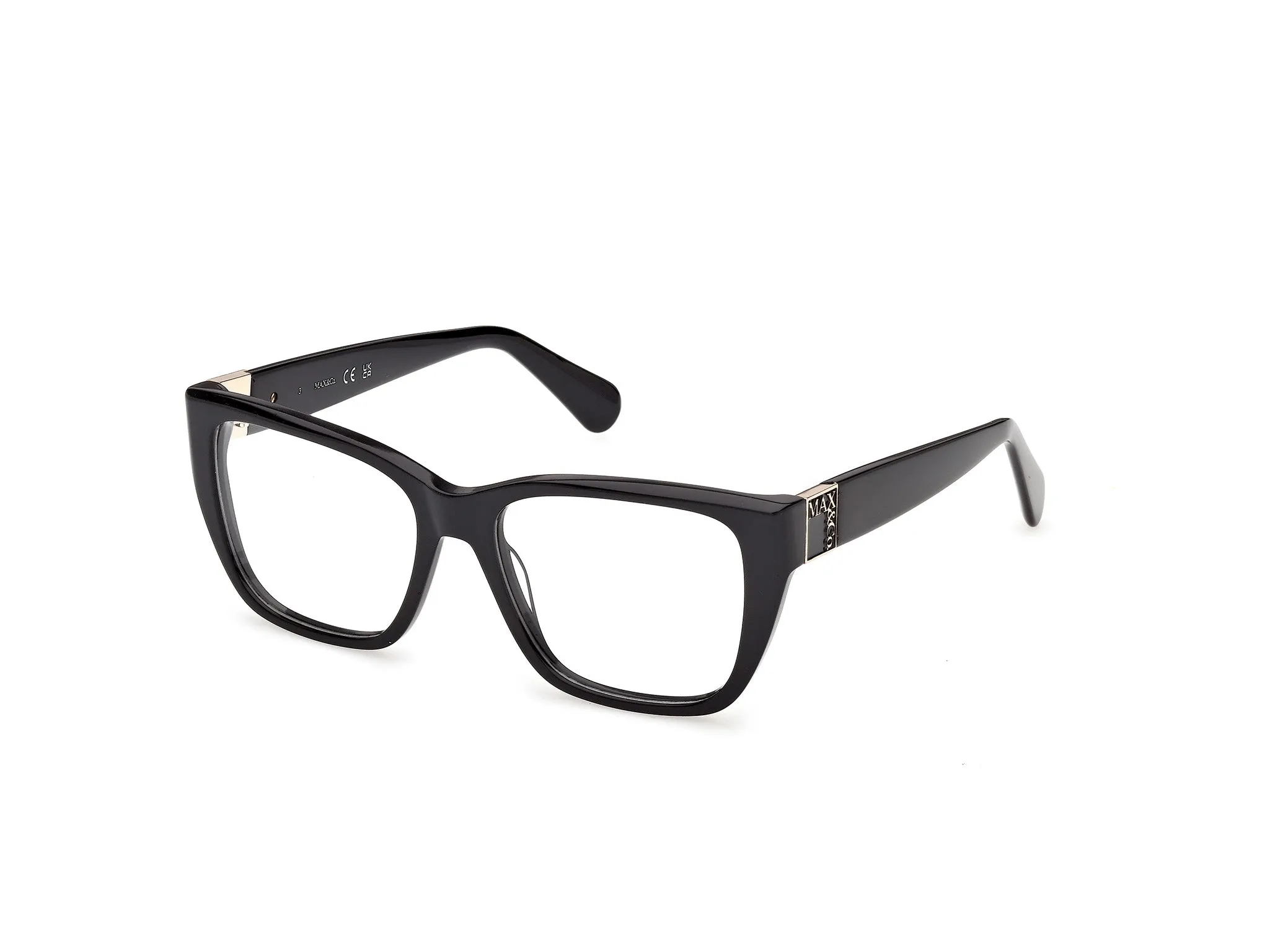 MAX&Co MO5213 001 Montature da vista Acetato Nero Squadrata Normale - immagine 1