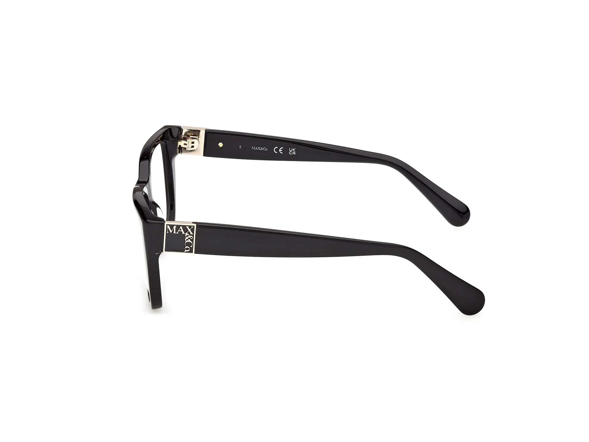 MAX&Co MO5213 001 Montature da vista Acetato Nero Squadrata Normale - immagine 3