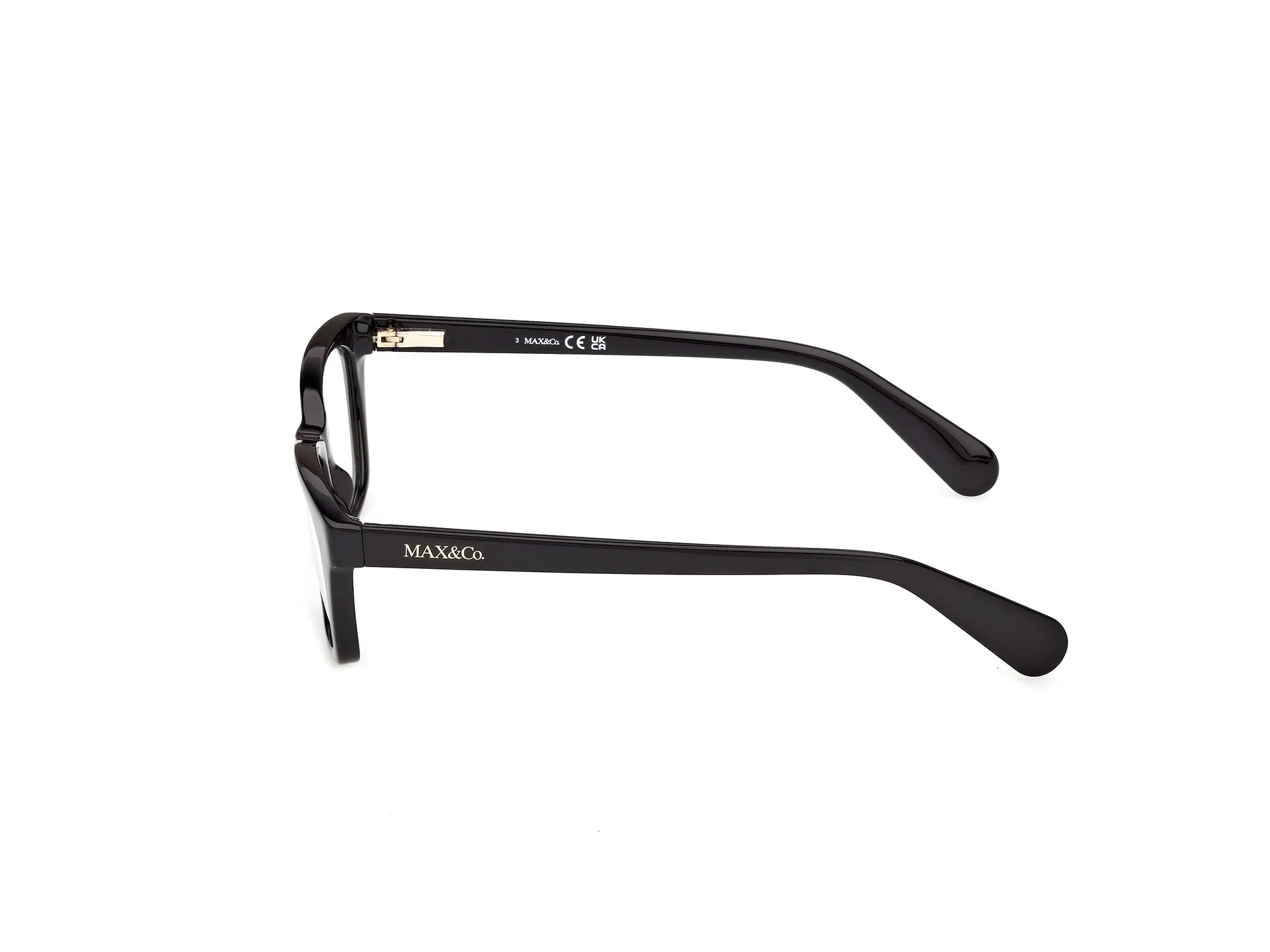 MAX&Co MO5212 005 Montature da vista Iniettato Nero Squadrata Normale - immagine 3