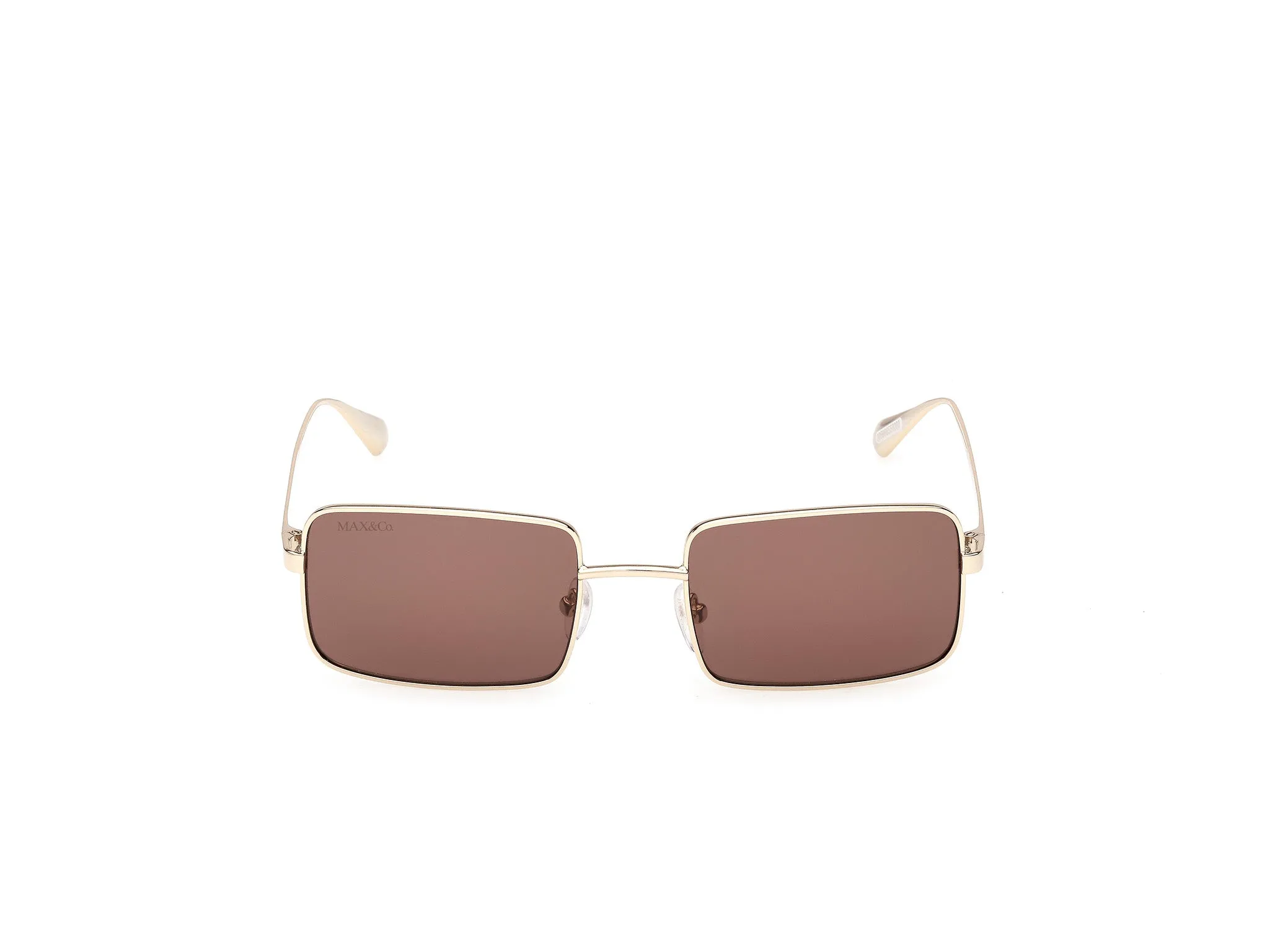 MAX&Co MO0161 32E Occhiali da sole Metallo Oro Marrone Squadrata Normale - immagine 2