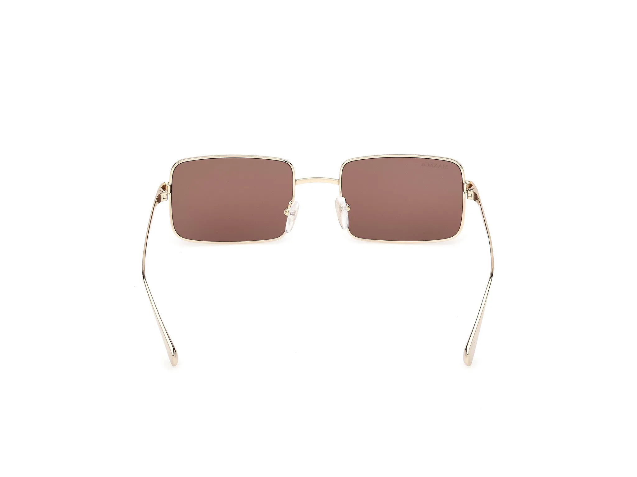 MAX&Co MO0161 32E Occhiali da sole Metallo Oro Marrone Squadrata Normale - immagine 4