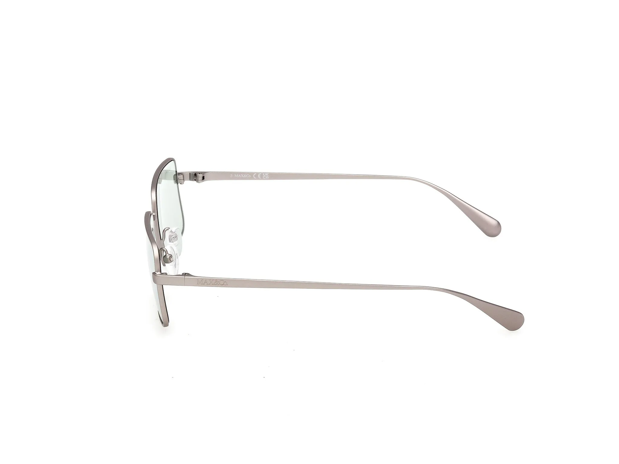 MAX&Co MO0161 13Q Occhiali da sole Metallo Grigio Verde Squadrata Normale - immagine 3