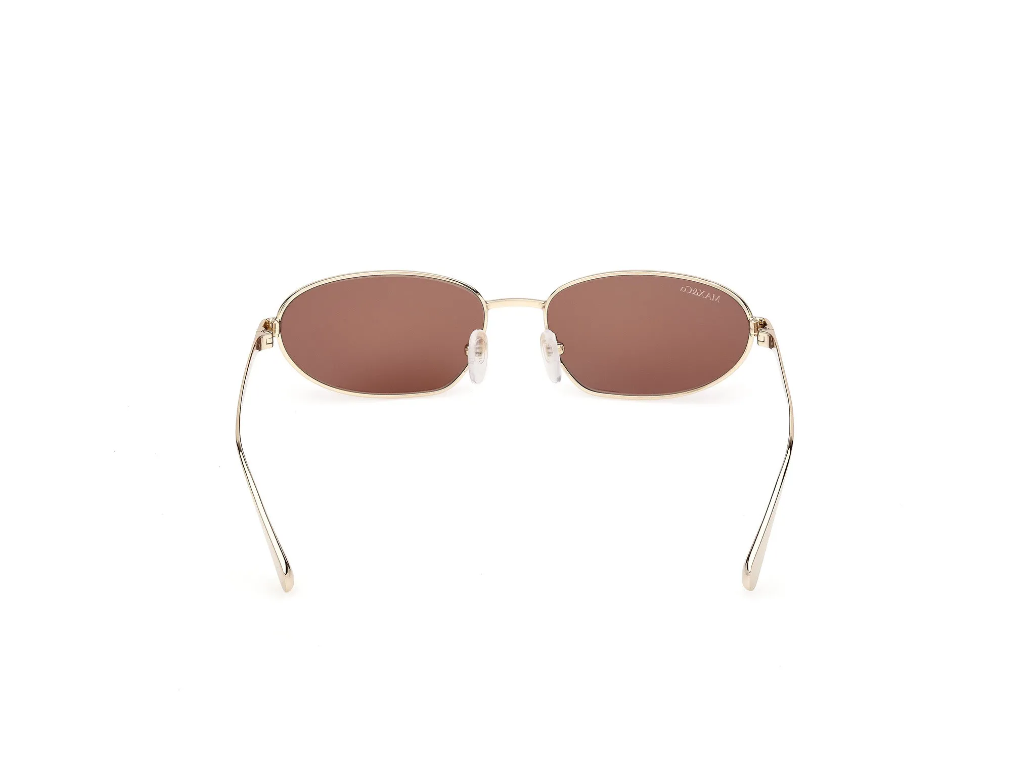 MAX&Co MO0160 32E Occhiali da sole Metallo Oro Marrone Rotonda Normale - immagine 4