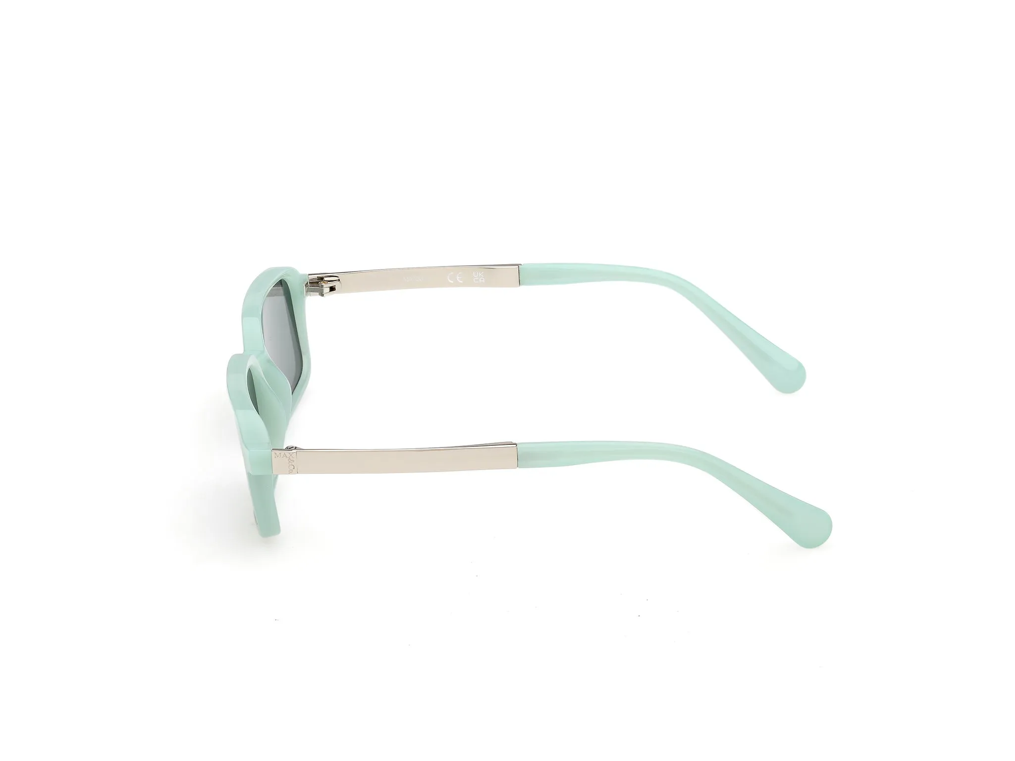 MAX&Co MO0159 93N Occhiali da sole Iniettato Verde Verde Squadrata Normale - immagine 3