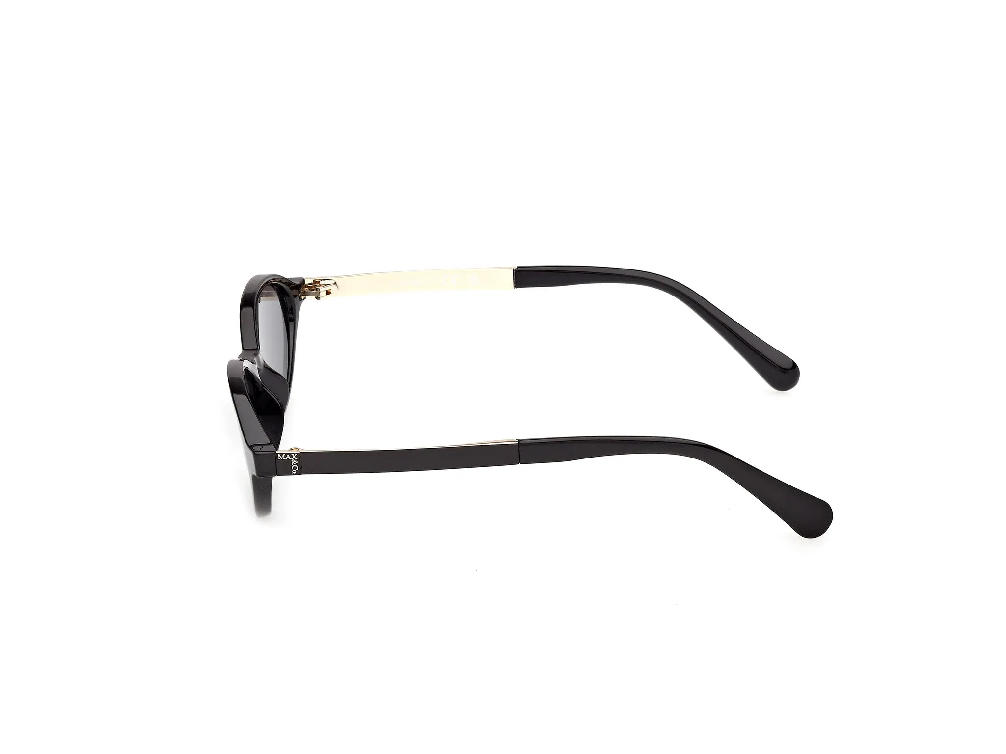 MAX&Co MO0158 01A Occhiali da sole Iniettato Nero Fumo Rotonda Normale - immagine 3