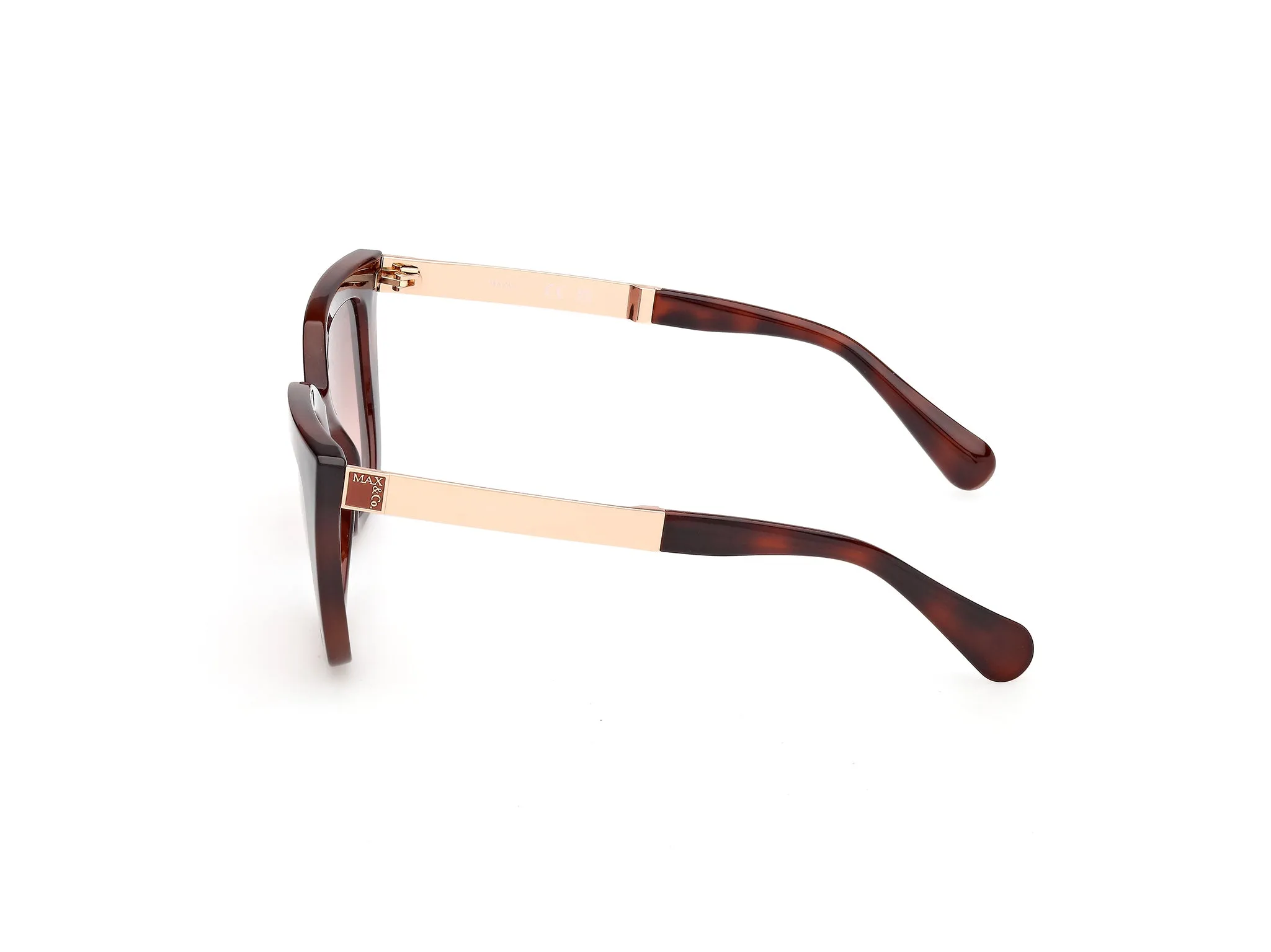 MAX&Co MO0157 52F Occhiali da sole Iniettato Havana Marrone Cat Eye Normale - immagine 3