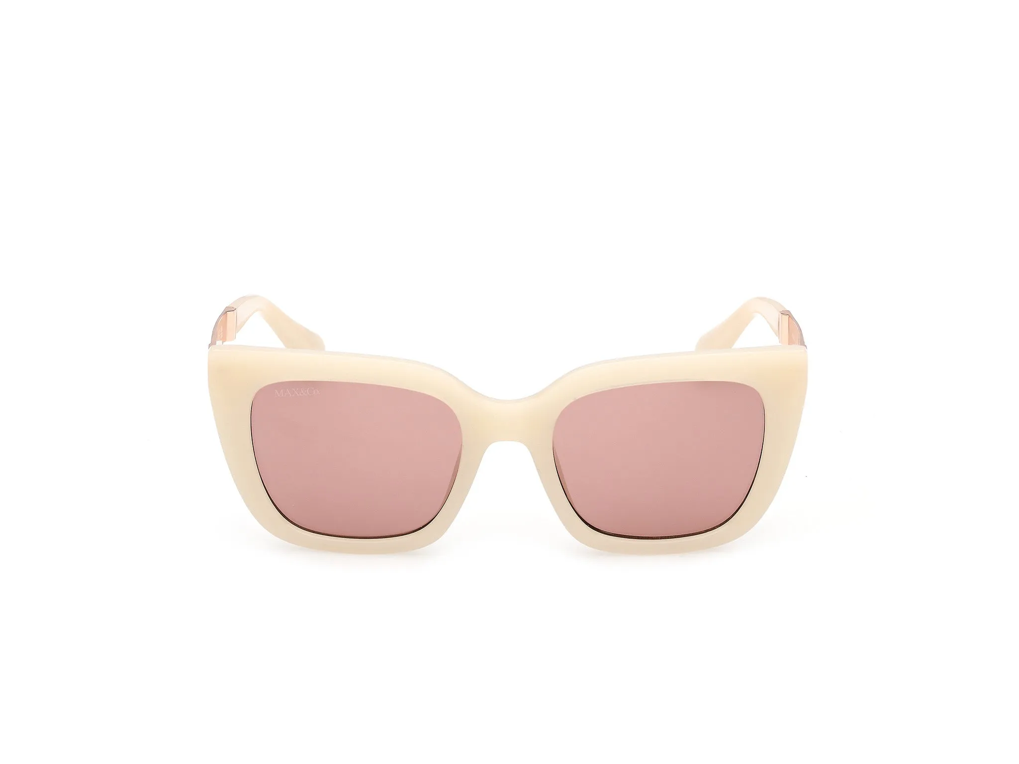 MAX&Co MO0157 21S Occhiali da sole Iniettato Bianco Bordeaux Cat Eye Normale - immagine 2