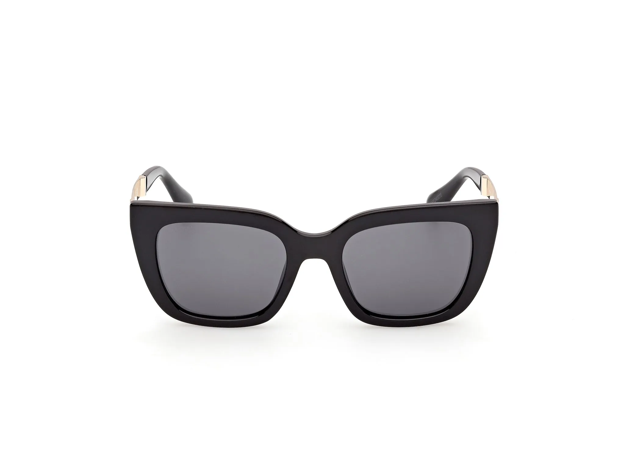 MAX&Co MO0157 01A Occhiali da sole Iniettato Nero Fumo Cat Eye Normale - immagine 2