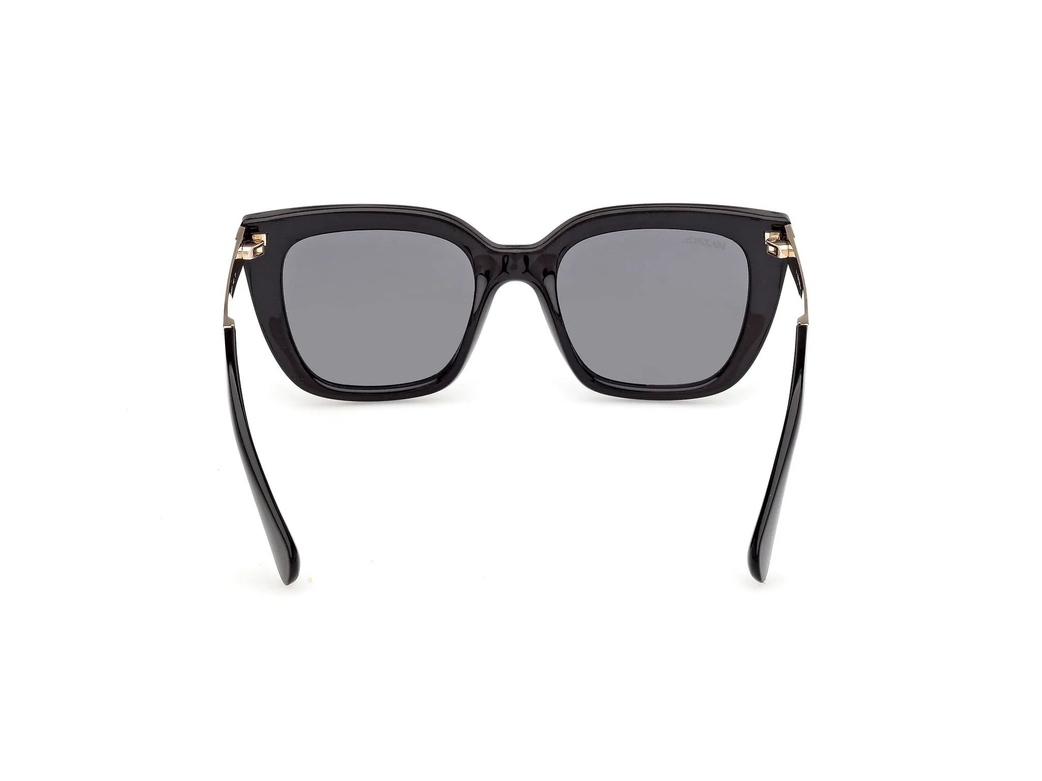 MAX&Co MO0157 01A Occhiali da sole Iniettato Nero Fumo Cat Eye Normale - immagine 4