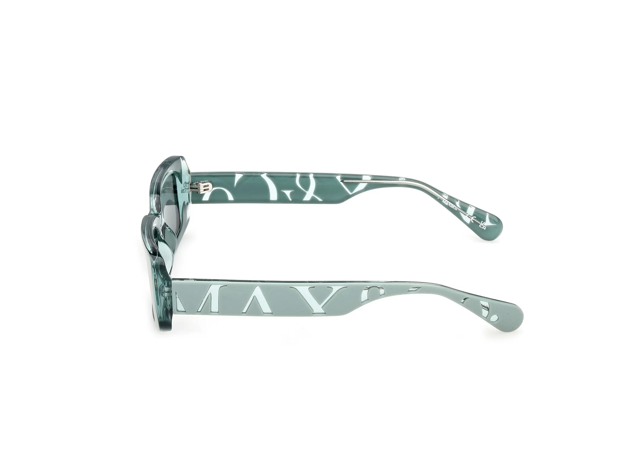 MAX&Co MO0156 93N Occhiali da sole Iniettato Verde Verde Squadrata Normale - immagine 3