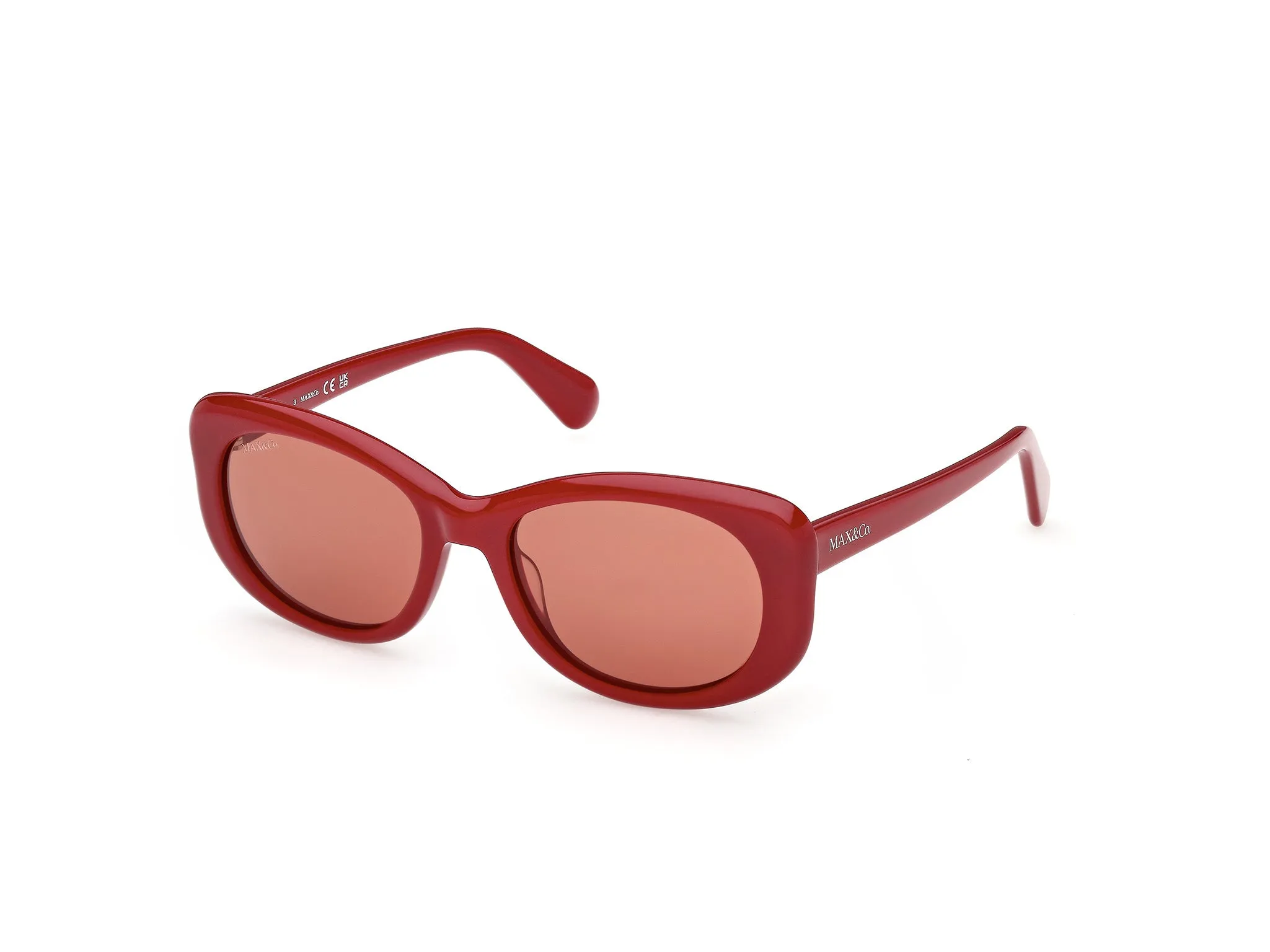 MAX&Co MO0155 66E Occhiali da sole Acetato Rosso Marrone Farfalla Normale - immagine 1