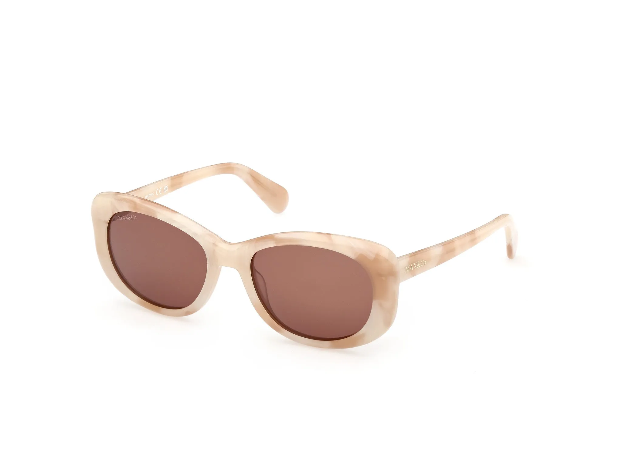 MAX&Co MO0155 59E Occhiali da sole Acetato Beige Marrone Farfalla Normale - immagine 1