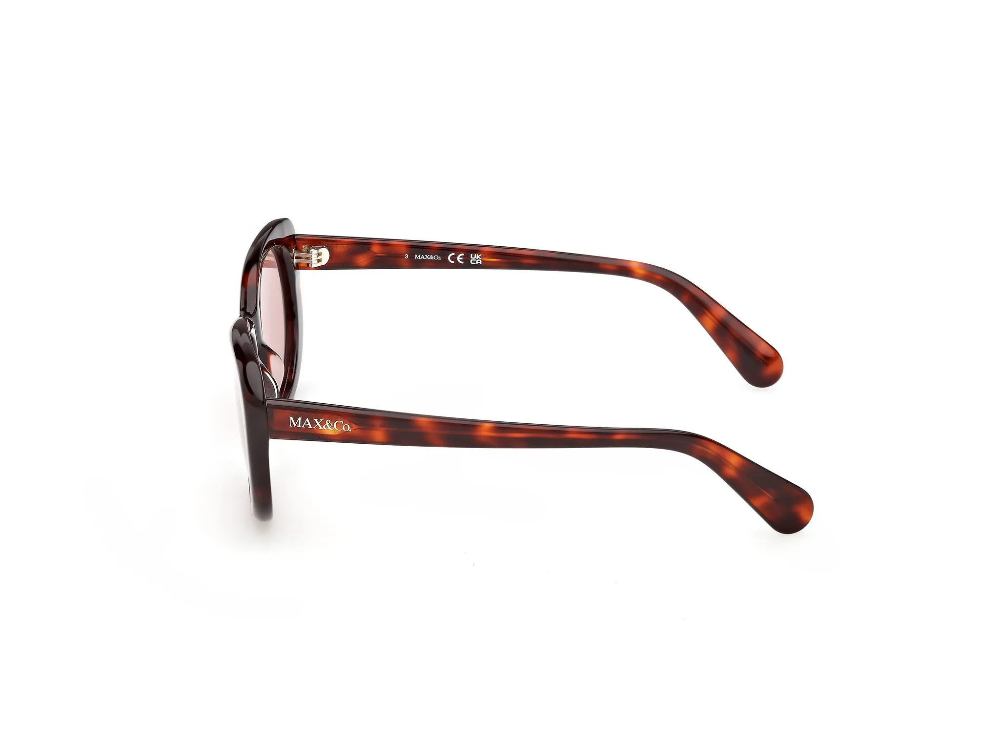 MAX&Co MO0155 52S Occhiali da sole Acetato Havana Bordeaux Farfalla Normale - immagine 3