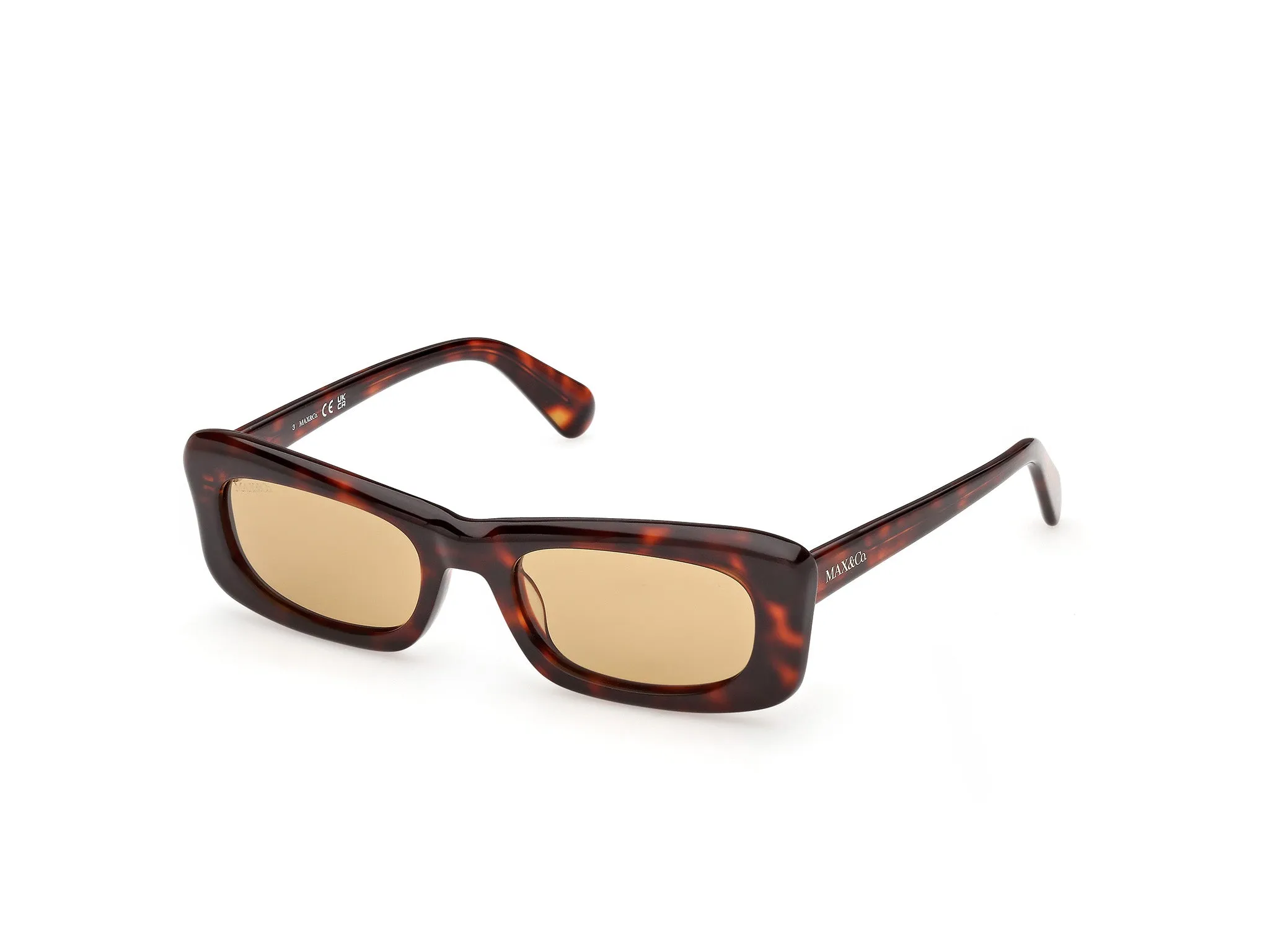 MAX&Co MO0154 52J Occhiali da sole Acetato Havana Roviex Farfalla Normale - immagine 1