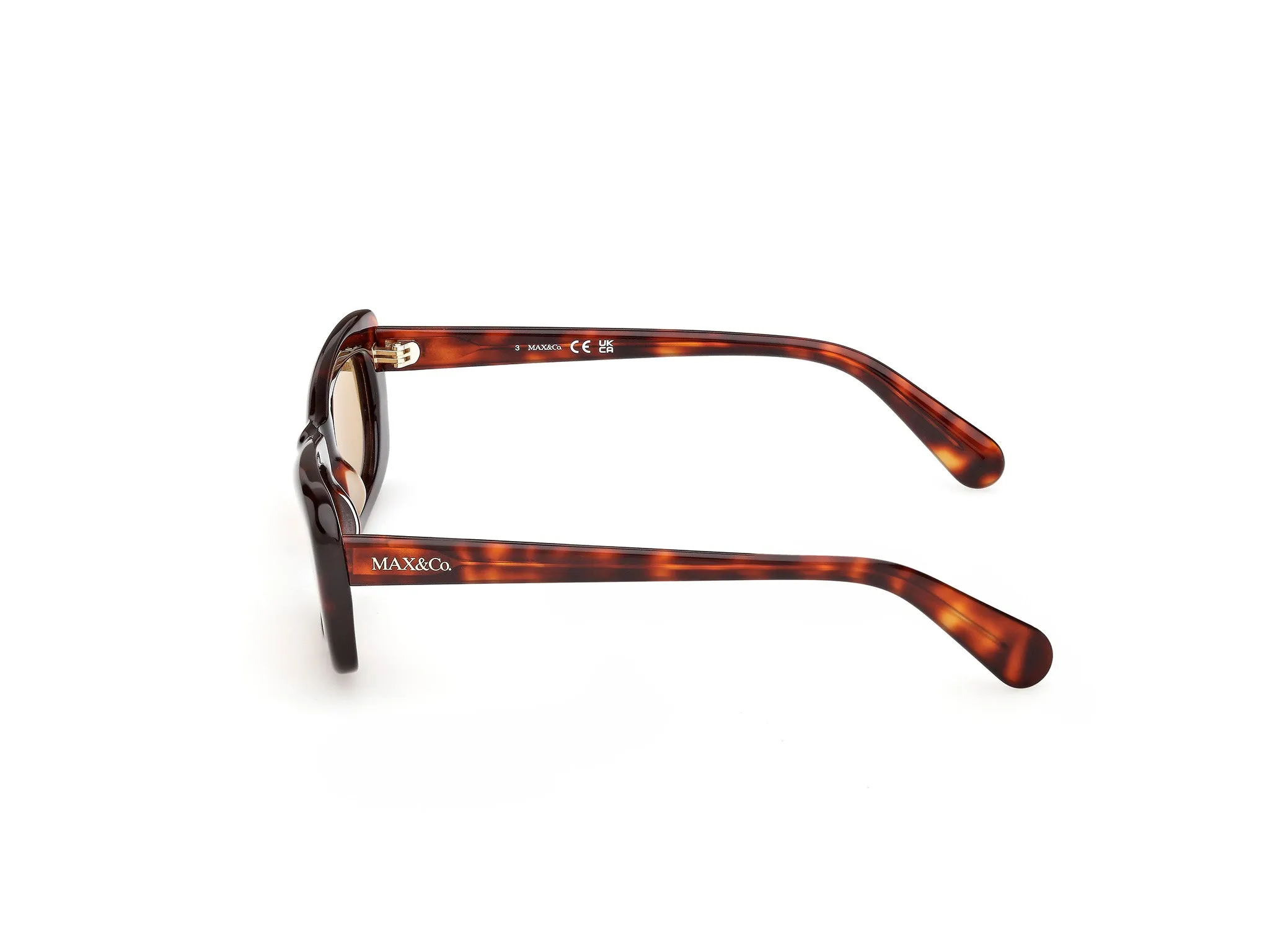 MAX&Co MO0154 52J Occhiali da sole Acetato Havana Roviex Farfalla Normale - immagine 3