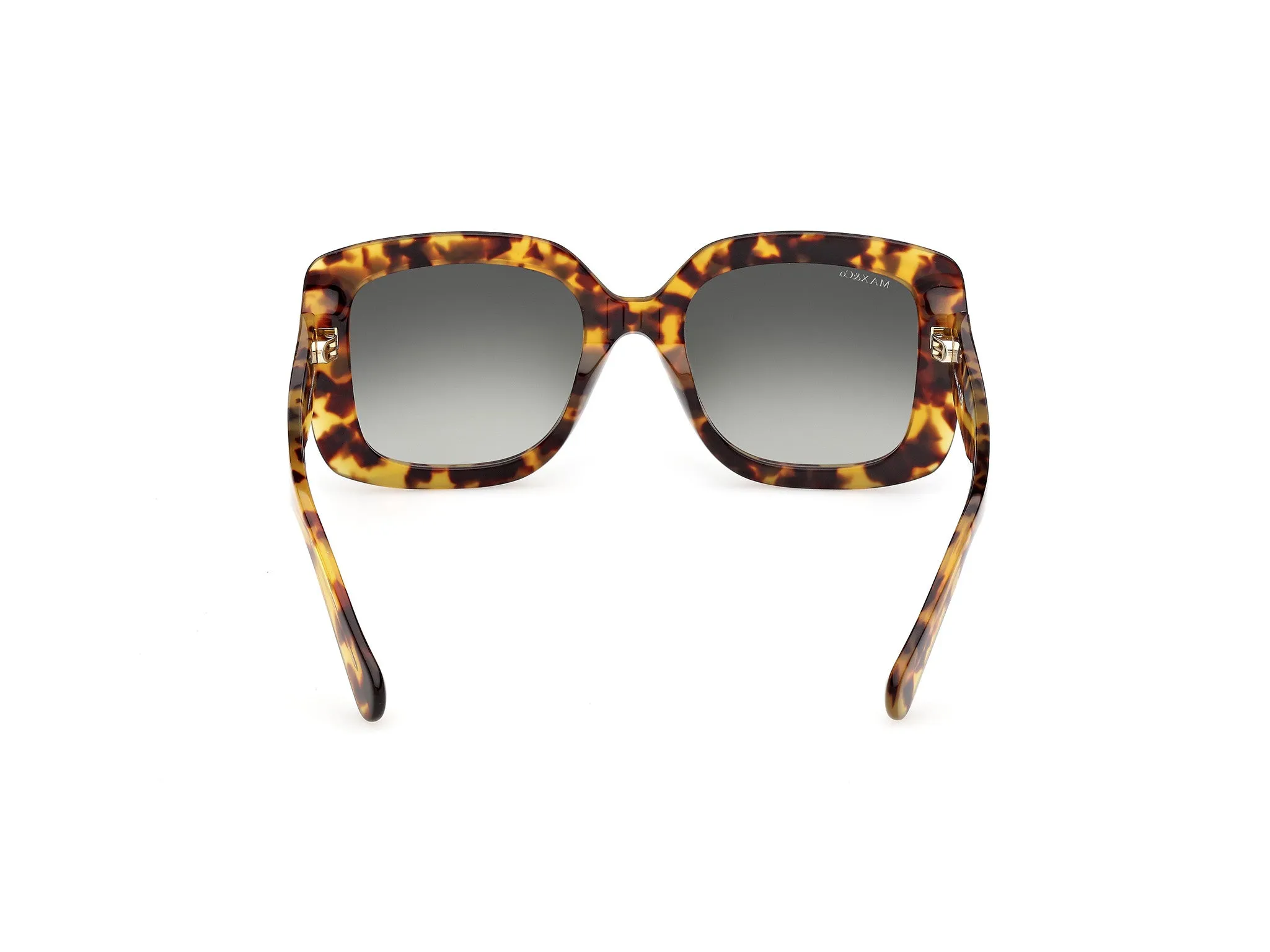 MAX&Co MO0153 53P Occhiali da sole Acetato Havana Verde Squadrata Normale - immagine 4