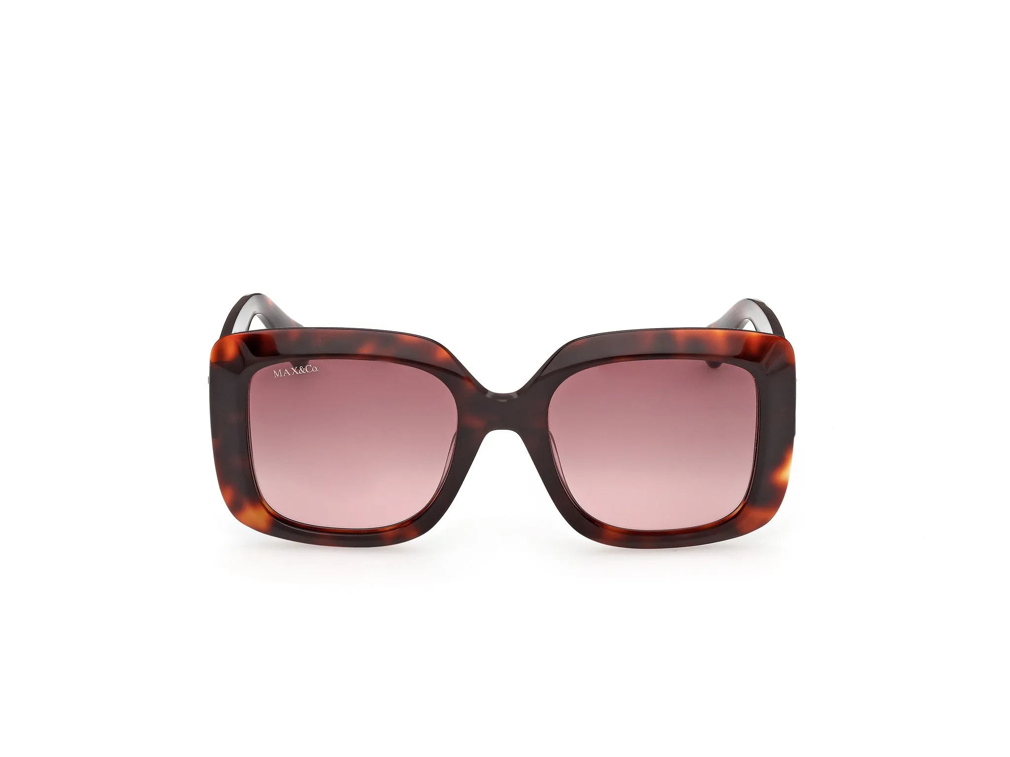 MAX&Co MO0153 52F Occhiali da sole Acetato Havana Marrone Squadrata Normale - immagine 2