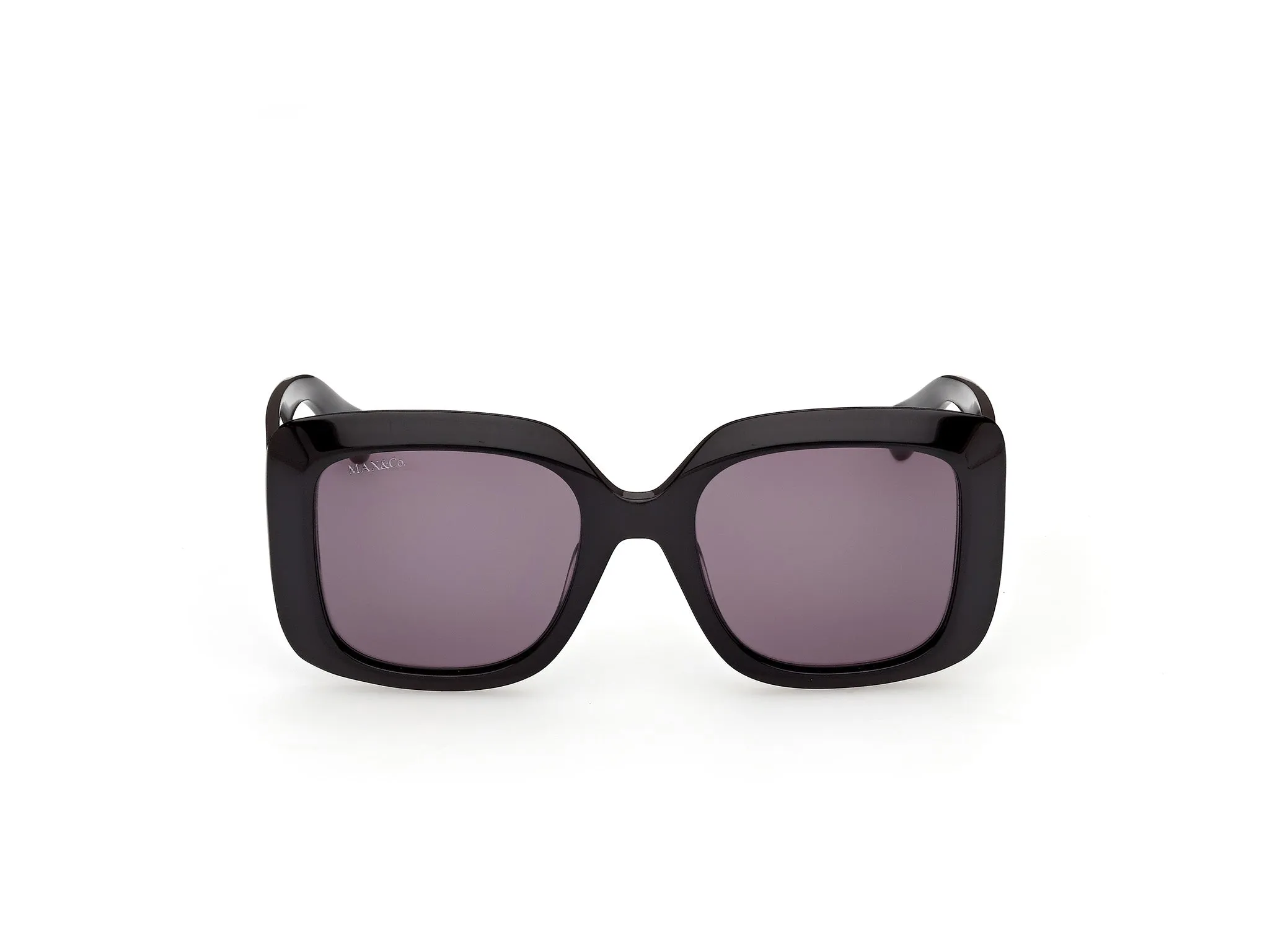 MAX&Co MO0153 01A Occhiali da sole Acetato Nero Fumo Squadrata Normale - immagine 2