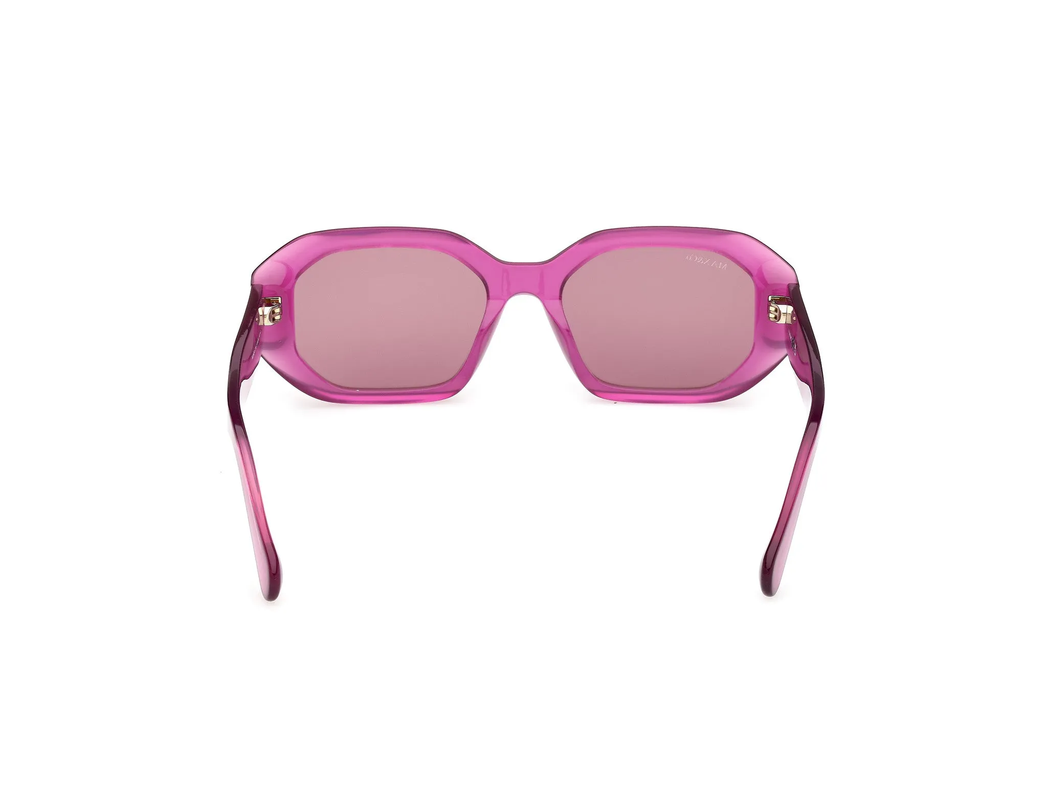 MAX&Co MO0152 75Y Occhiali da sole Acetato Fucsia Viola Geometrica Normale - immagine 4