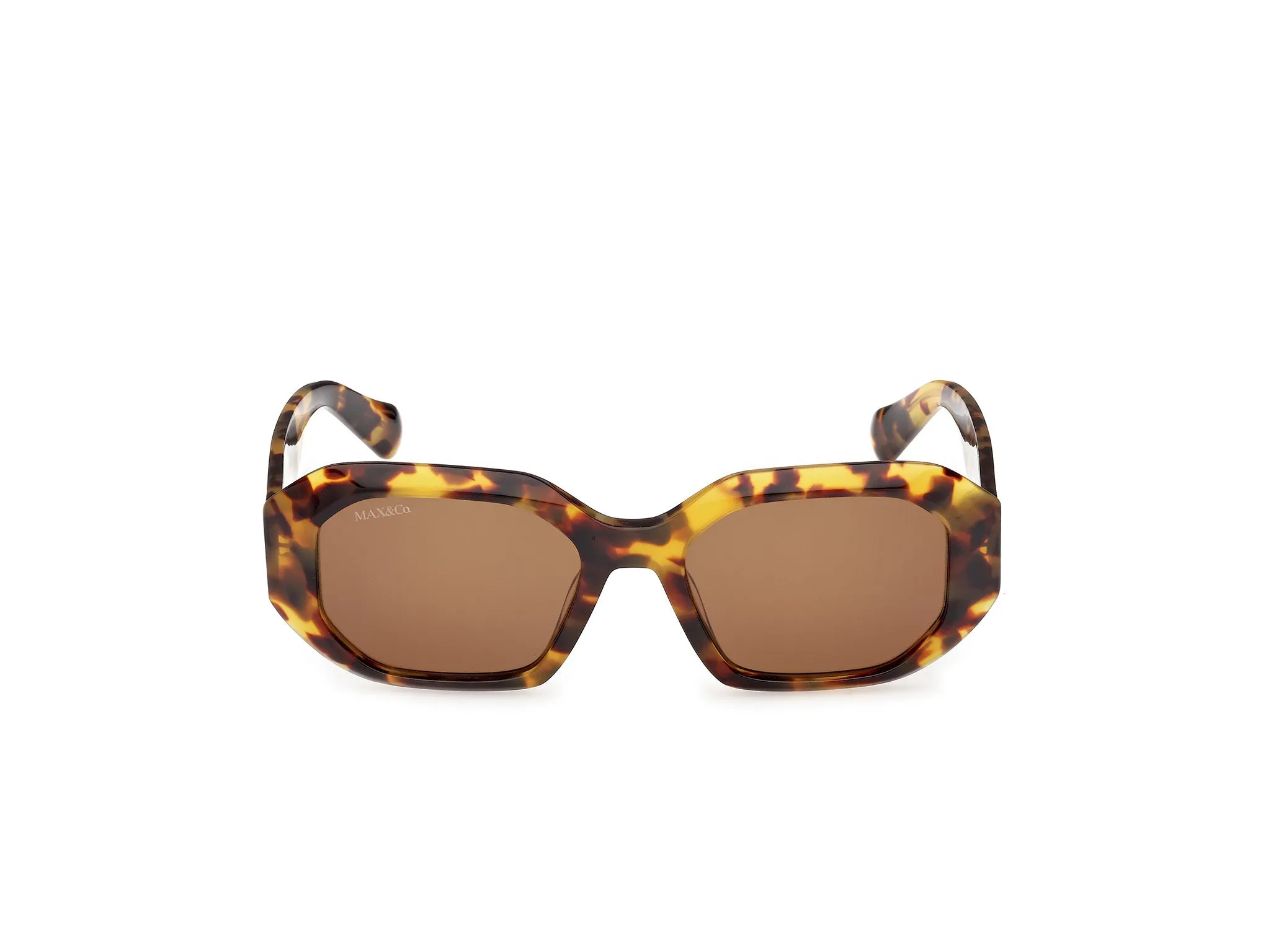 MAX&Co MO0152 53E Occhiali da sole Acetato Havana Marrone Geometrica Normale - immagine 2
