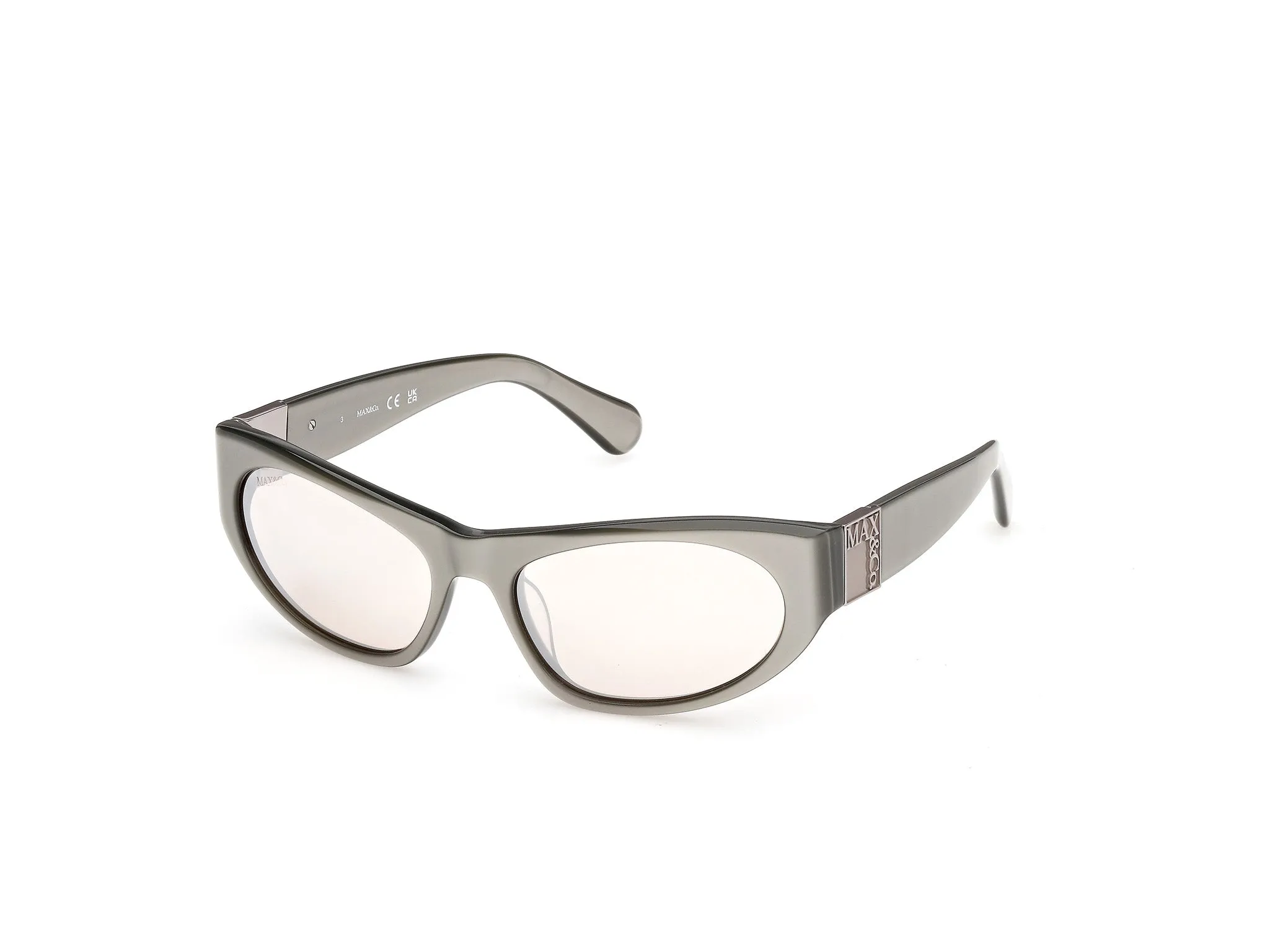 MAX&Co MO0151 59G Occhiali da sole Acetato Beige Marrone Cat Eye Normale - immagine 1