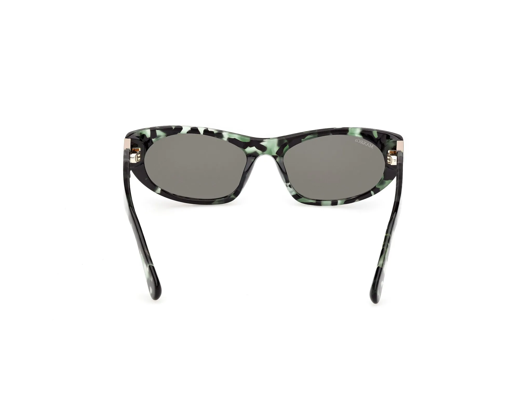 MAX&Co MO0151 55N Occhiali da sole Acetato Havana Verde Cat Eye Normale - immagine 4