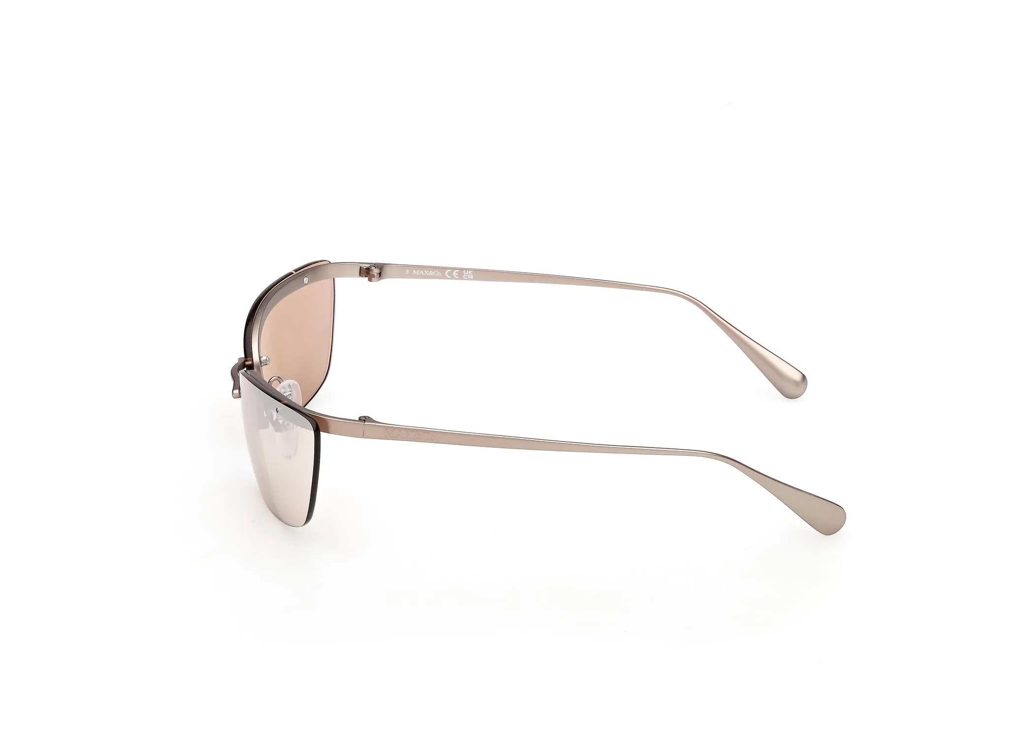 MAX&Co MO0150 38G Occhiali da sole Metallo Bronzo Marrone Farfalla Normale - immagine 3