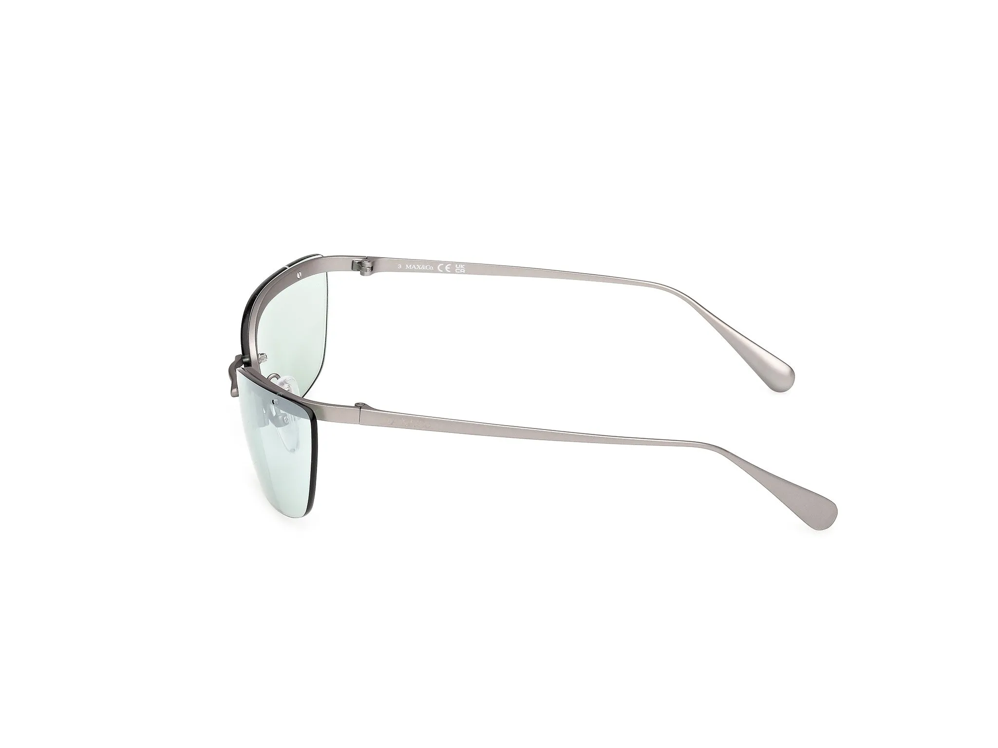 MAX&Co MO0150 15Q Occhiali da sole Metallo Grigio Verde Farfalla Normale - immagine 3