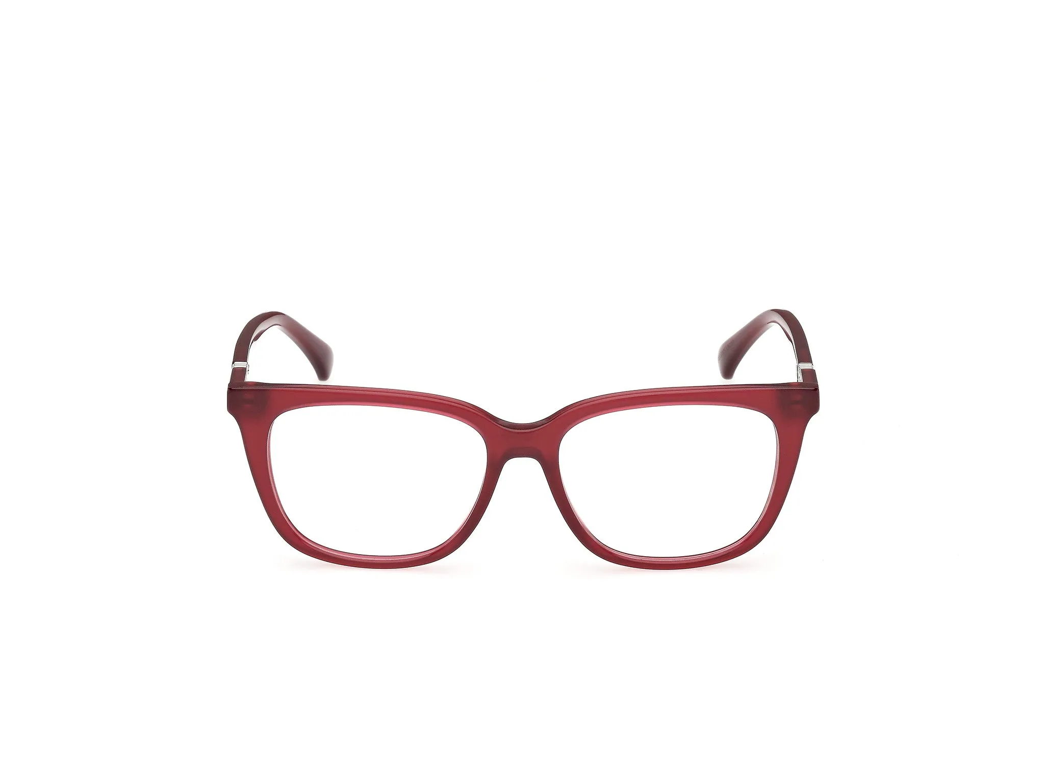 Max Mara MM5239 069 Montature da vista Acetato Bordeaux Rotonda Normale - immagine 2