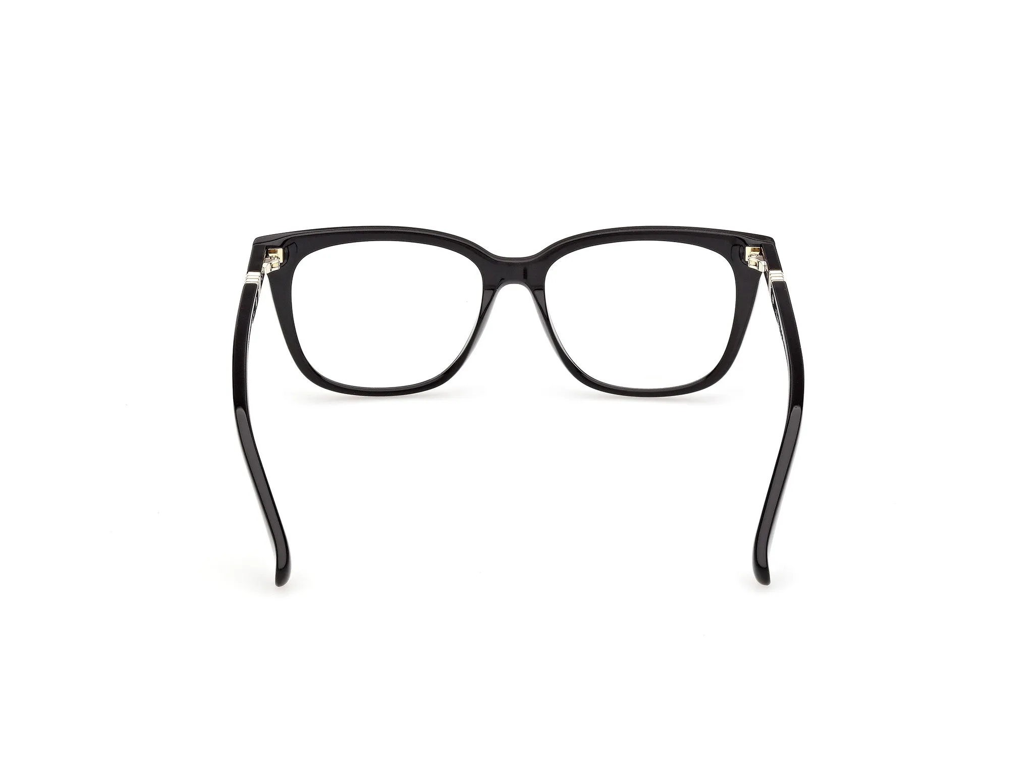 Max Mara MM5239 001 Montature da vista Acetato Nero Rotonda Normale - immagine 4